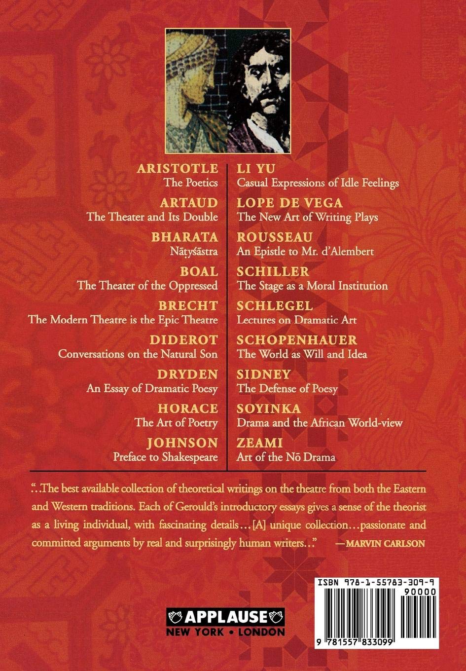Theatre Theory Book - Applause Books for Drama Studies