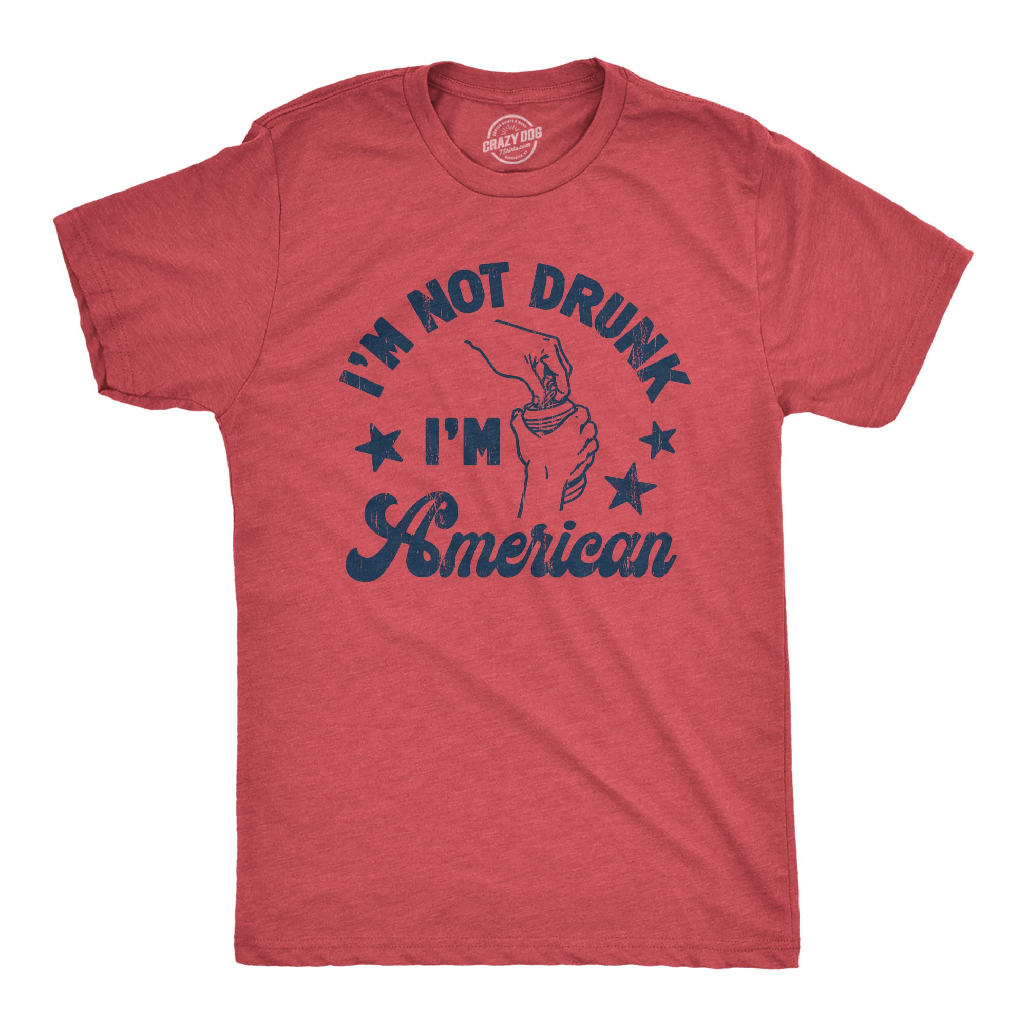 Funny 4th of July T-Shirts for Men - Patriotic Firework & Firecracker Graphic Novelty Tees - Perfect for Independence Day Celebrations, BBQs & Summer Parties