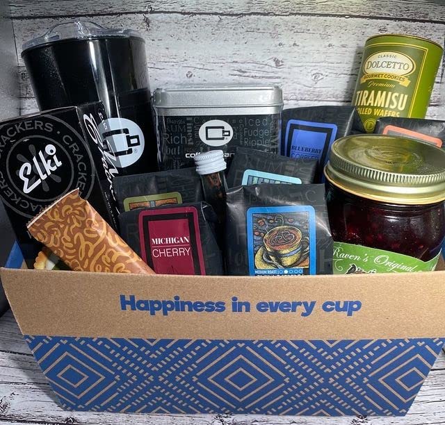 Gourmet Coffee & Tea Gift Basket | Premium Coffee Beans, Artisan Tea & Deluxe Snacks | Perfect for Holidays, Corporate Gifts & Housewarming Presents