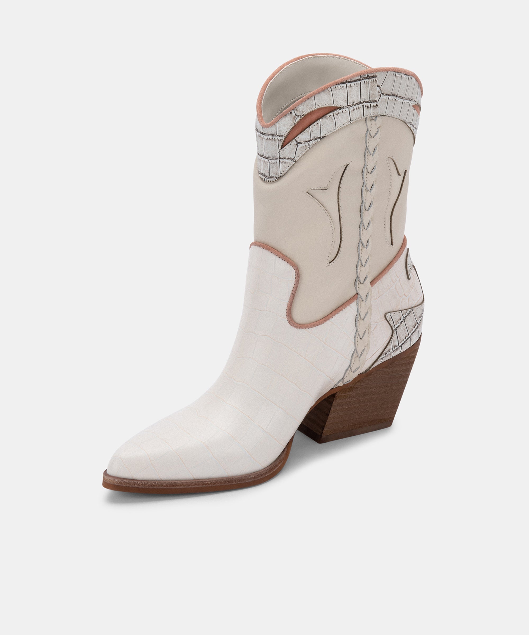 Loral Ivory Leather Booties for Women - Comfortable & Stylish Ankle Boots - Perfect for Fall, Winter, and Casual Outfits