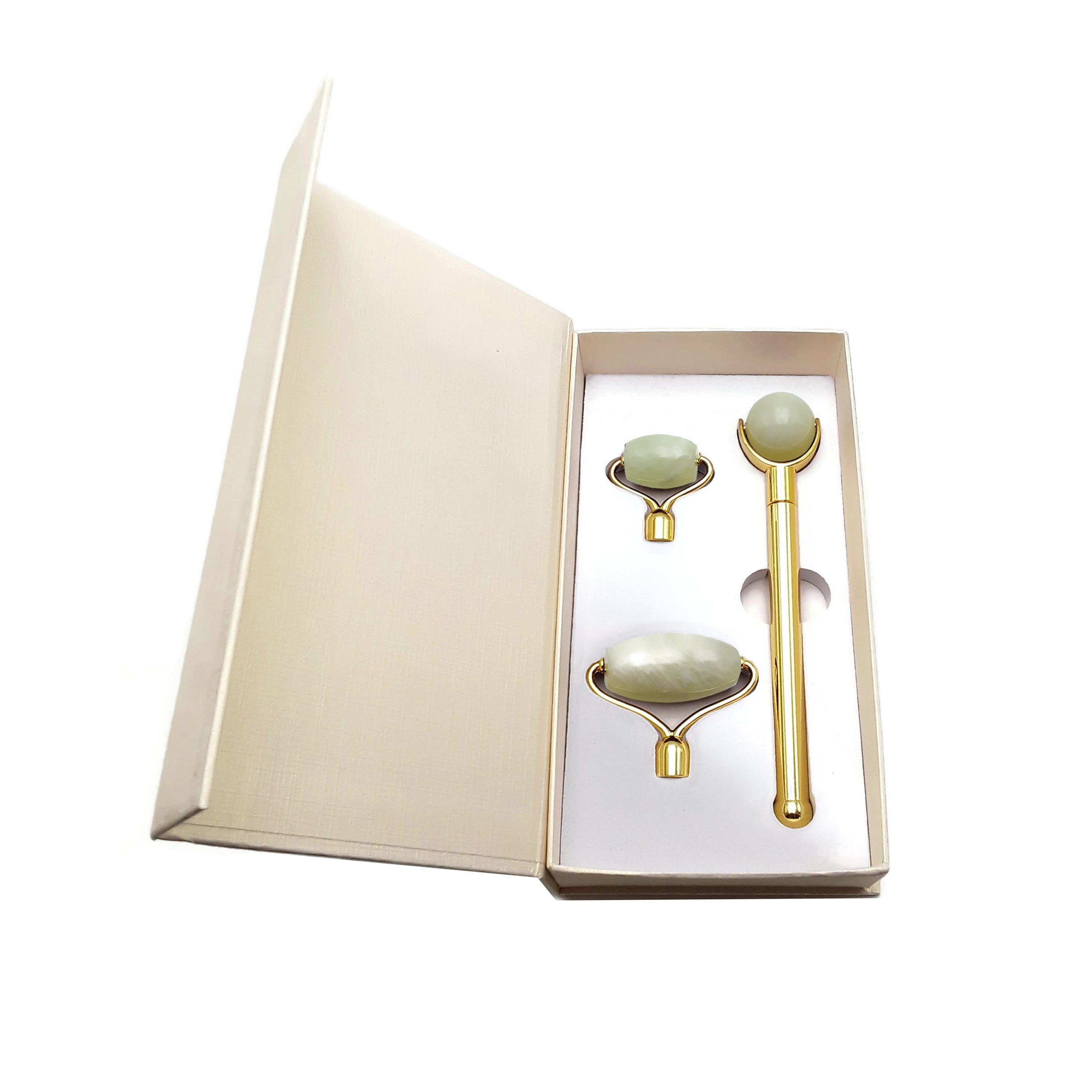 3 in 1 Detachable Jade Face Roller Set - Light Green Gua Sha & Massage Tool for Skincare, Anti-Aging & Relaxation - Perfect for Home Spa, Facial Care & Stress Relief