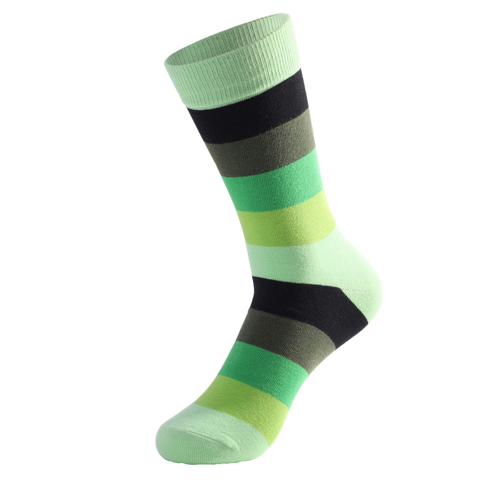 Men's Striped High Waist Long Socks - Trendy Casual Sweat Socks for Running, Hiking & Everyday Wear - Breathable Comfortable Athletic Socks for Men