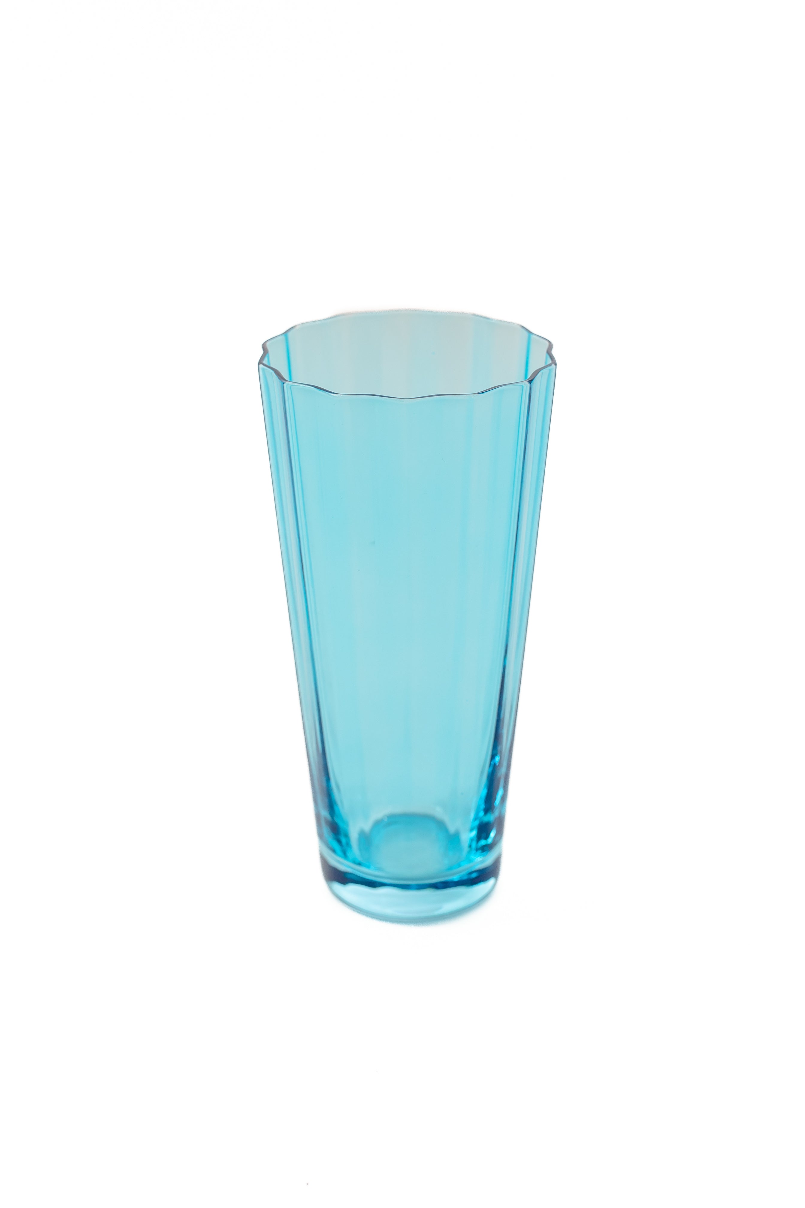 Estelle Colored Sunday Highball Glasses Set of 6 - Ocean Blue | Elegant Drinkware for Cocktails, Iced Tea & Entertaining | Perfect for Home Bars, Parties & Gifts
