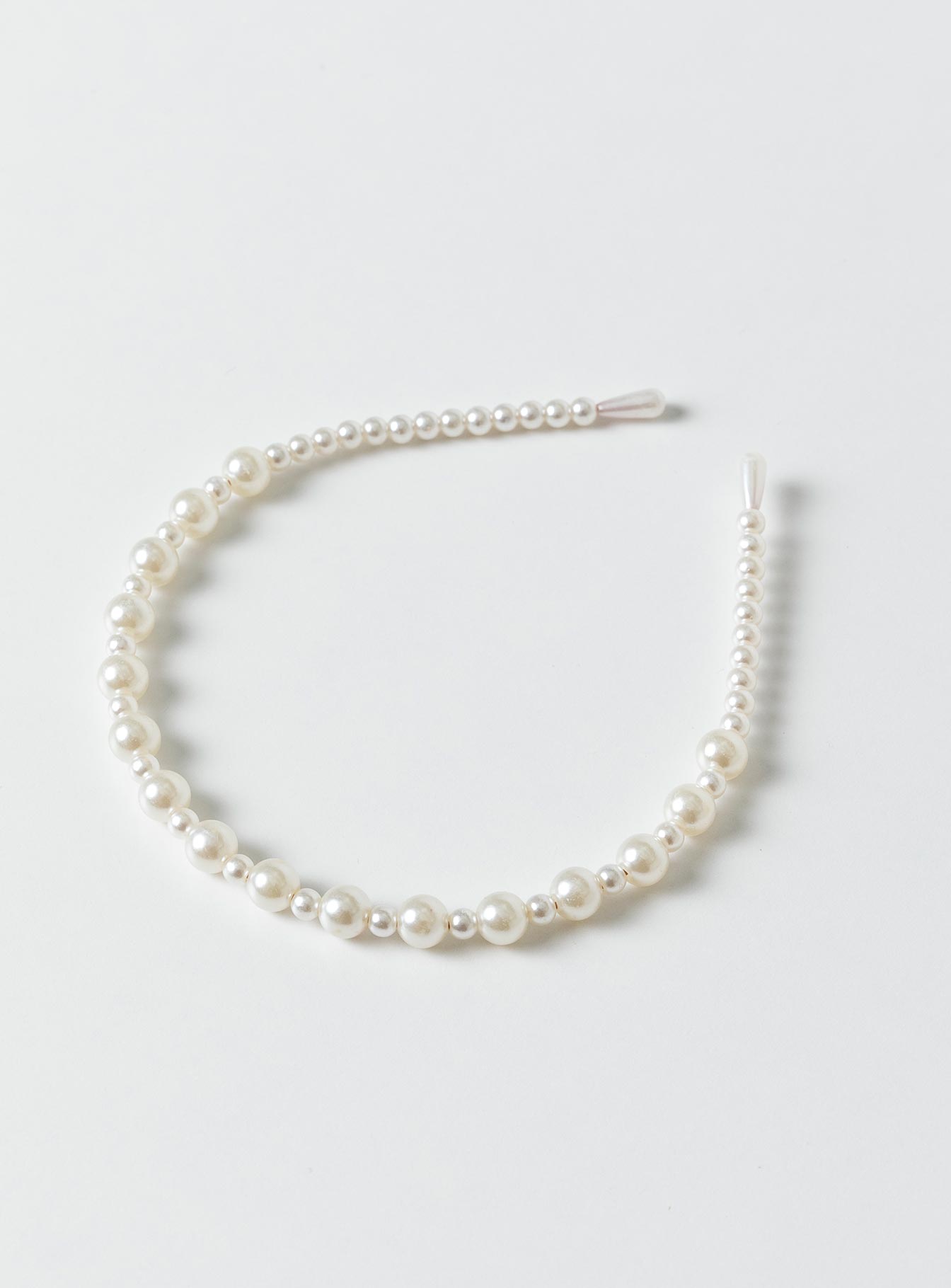 Elegant Aiyla Pearl Headband in White - Perfect for Weddings, Parties & Special Occasions