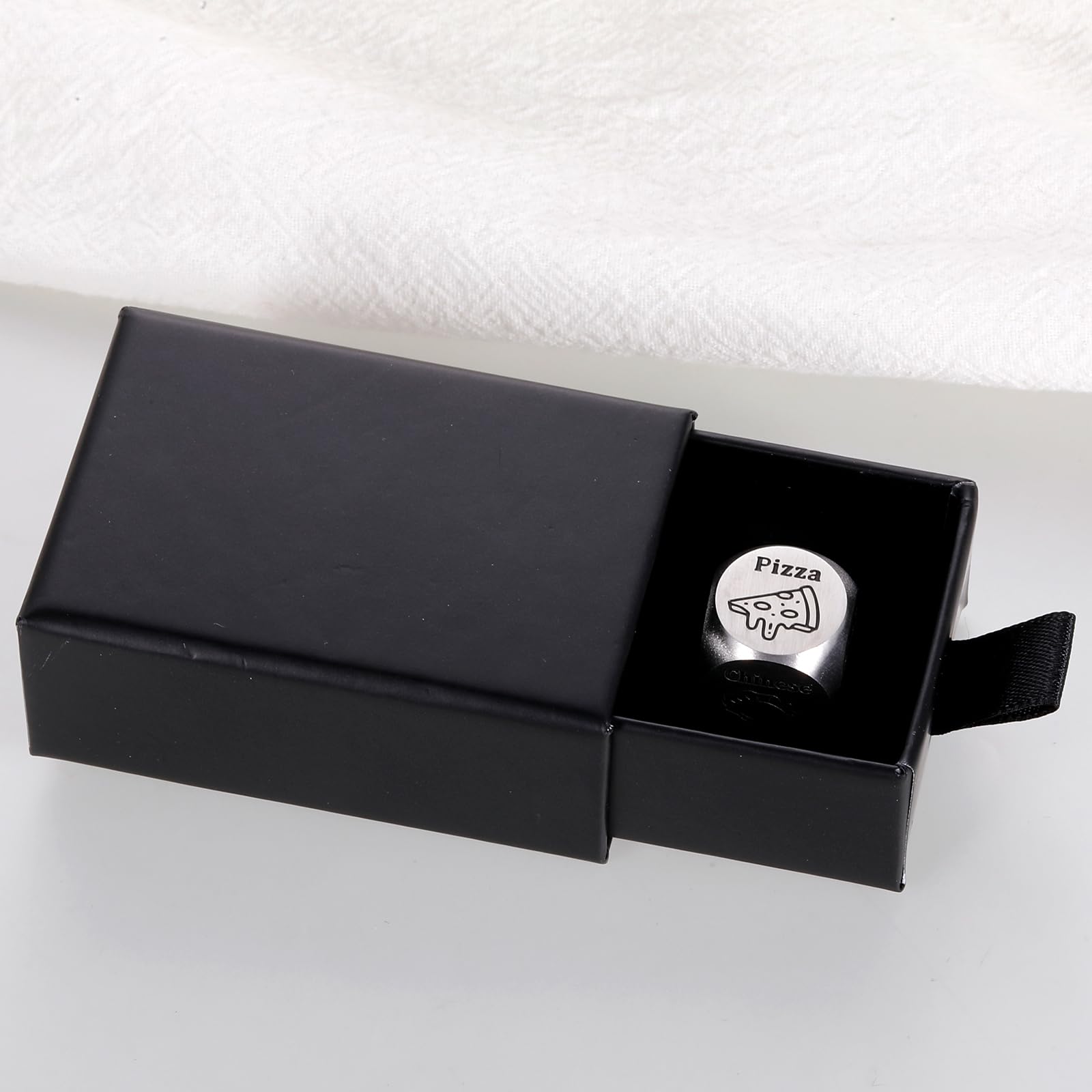 Food Decision Dice - Fun Couples Gift for Valentine's Day, Anniversary & Weddings | Romantic Dinner Dice Game for Him/Her, Husband/Wife, Boyfriend/Girlfriend | Perfect for Date Nights & Relationship Building