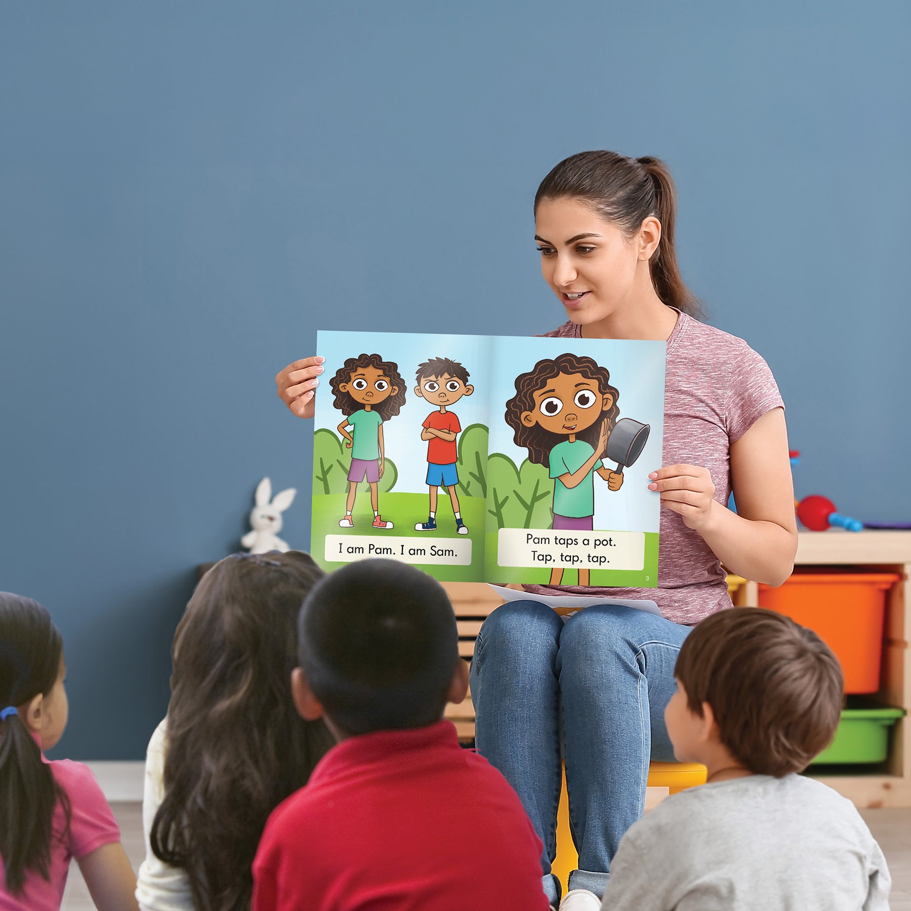Beanstalk Books 6-Piece Decodable Big Books Fiction Set for Early Reading | Phonics Learning Resources for Kindergarten & 1st Grade | Perfect for Classroom & Homeschool Reading Activities