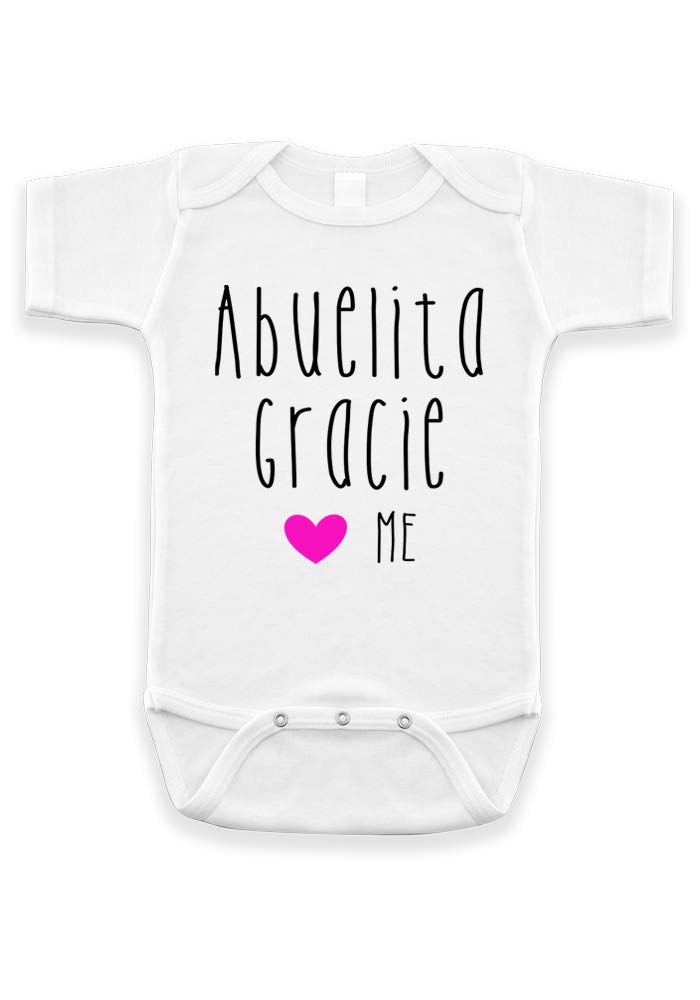 Custom Grandma Onesie - Baby Reveal Gift for New Abuelita - Spanish Surprise Announcement - Perfect for Gender Reveal Parties & Grandparent Gifts