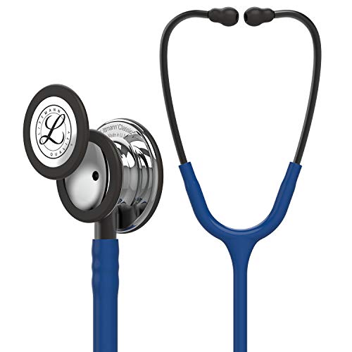 3M Littmann Classic III Monitoring Stethoscope - Navy Blue, 27 Inch, Mirror Finish Chestpiece for Medical Professionals | Ideal for Doctors, Nurses & Healthcare Workers in Hospitals & Clinics