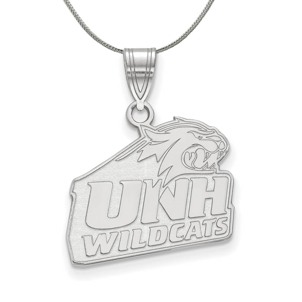 Black Bow Sterling Silver UNH Pendant Necklace for Graduation Gifts