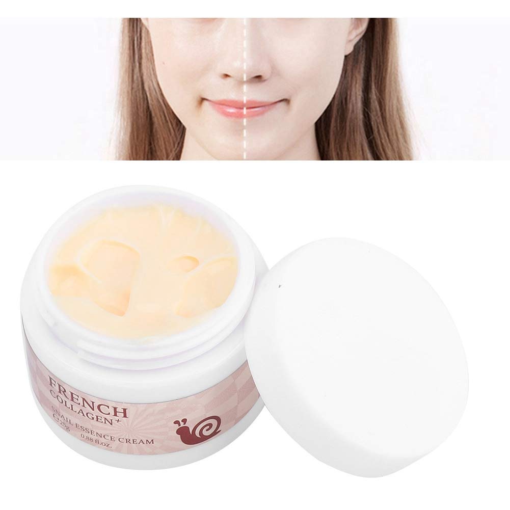 Snail Repair Cream with Collagen & Moisturizing Essence - Hydrating Brightening Facial Cream for Dry, Sensitive Skin - Day & Night Skincare Routine