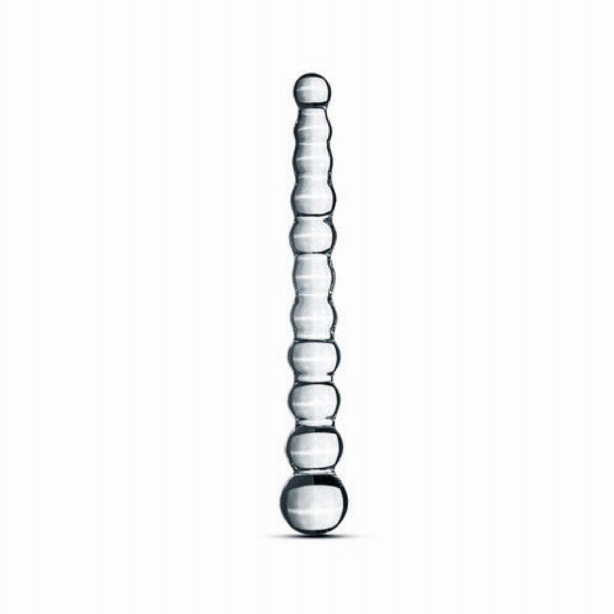 Premium Gildo Glass Beads Dildo - 225g Transparent Adult Toy for Sensual Play & Couples Intimacy | Perfect for Solo Exploration & Spicing Up Your Sex Life