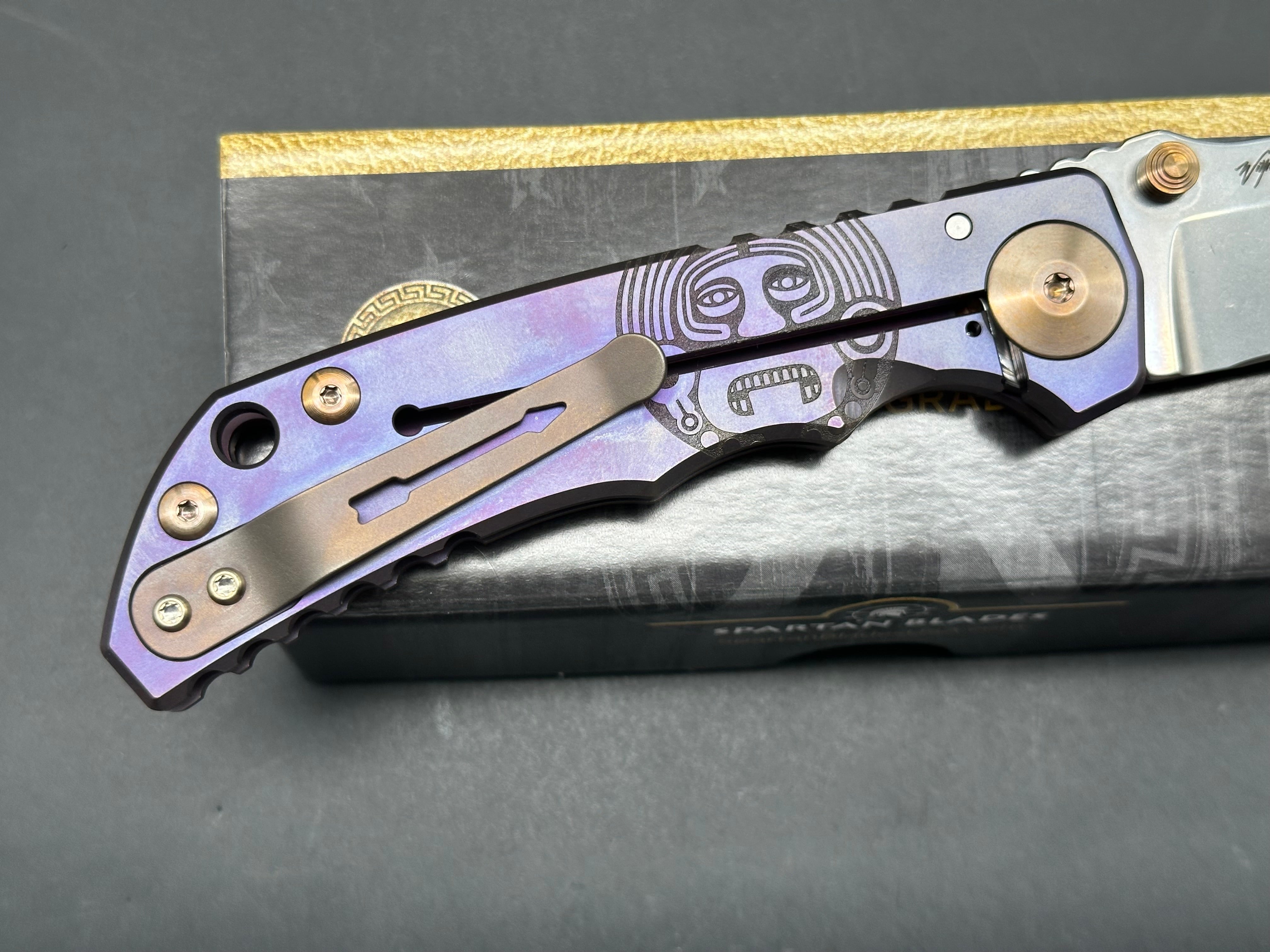 Spartan Harsey Mayan Folding Knife - MagnaCut Steel Blade | EDC, Outdoor Survival, Camping & Tactical Use