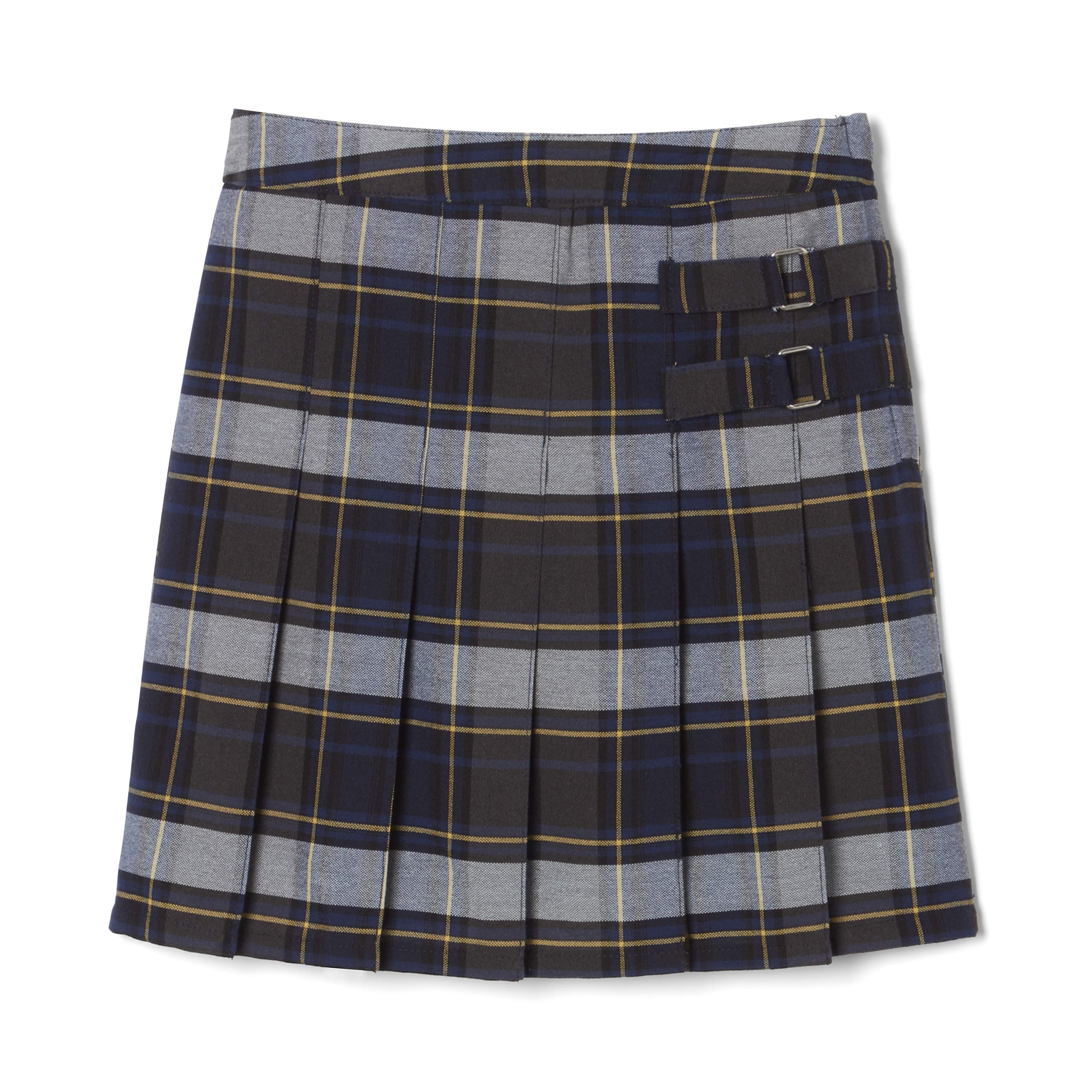 French Toast Girls' Adjustable Waist Pleated-Front Two-Tab Scooter Skirt - Perfect for School Uniforms, Playdates & Special Occasions