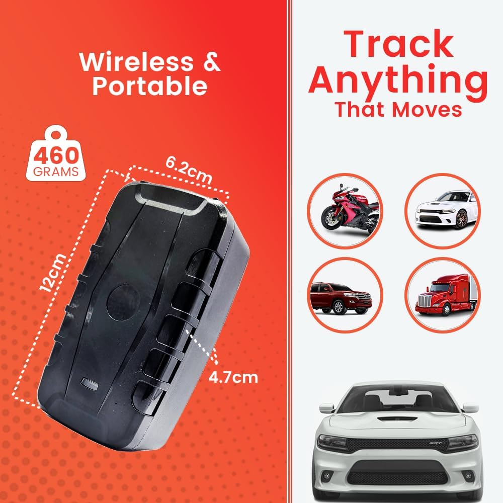 YoGPS Turbo Magnetic 4G GPS Tracker for Vehicles, Cars, Trucks - 20,000mAh Rechargeable Battery | Real-Time Tracking Device with SIM Card Included | Accurate Wireless Location Tracker (Monthly Subscription Required) | Perfect for Fleet Management, Personal Vehicle Security & Asset Tracking