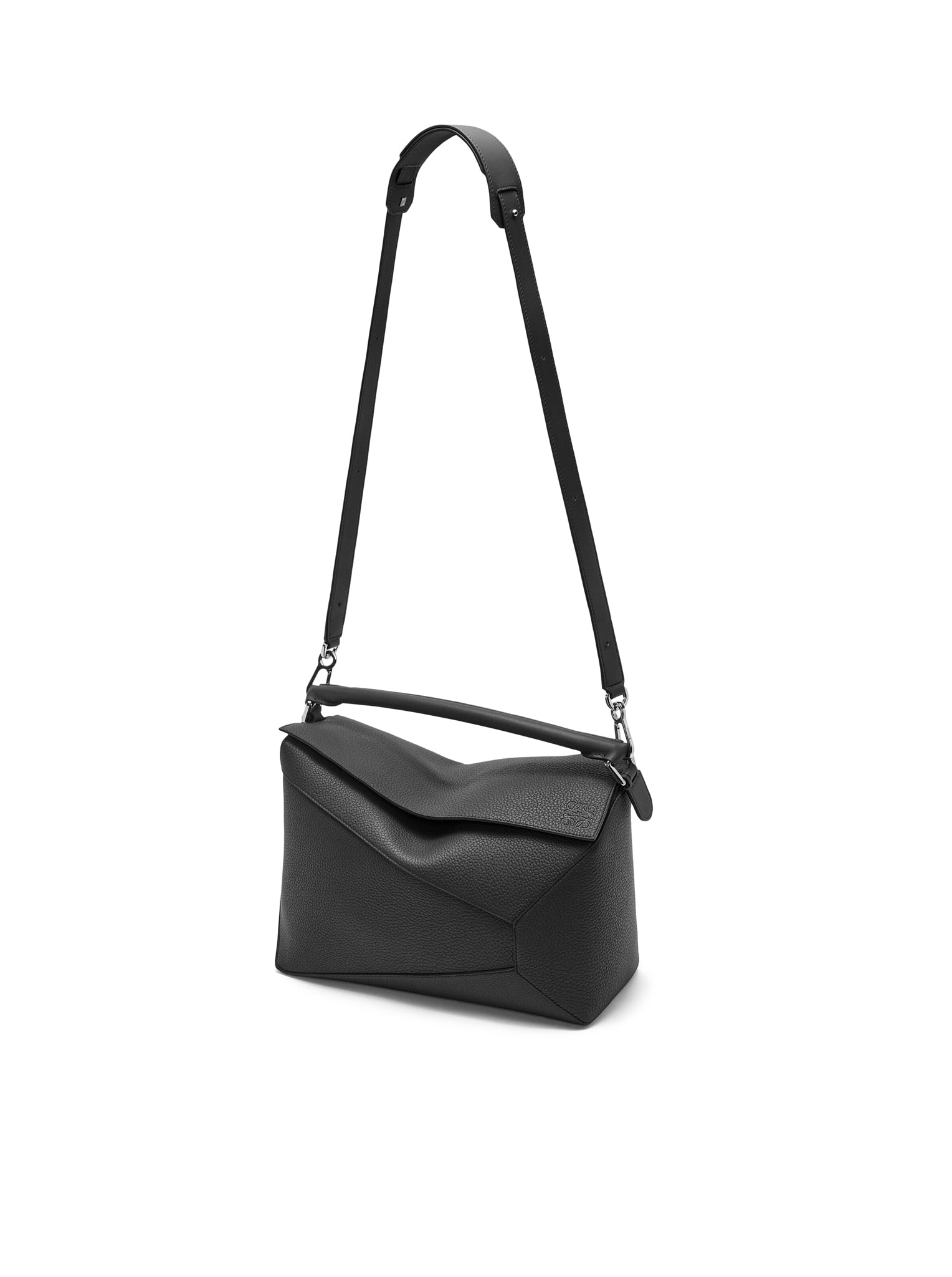 Premium Large Puzzle Bag in Grained Calfskin Leather - Stylish Crossbody Handbag for Women, Perfect for Work, Travel & Everyday Use