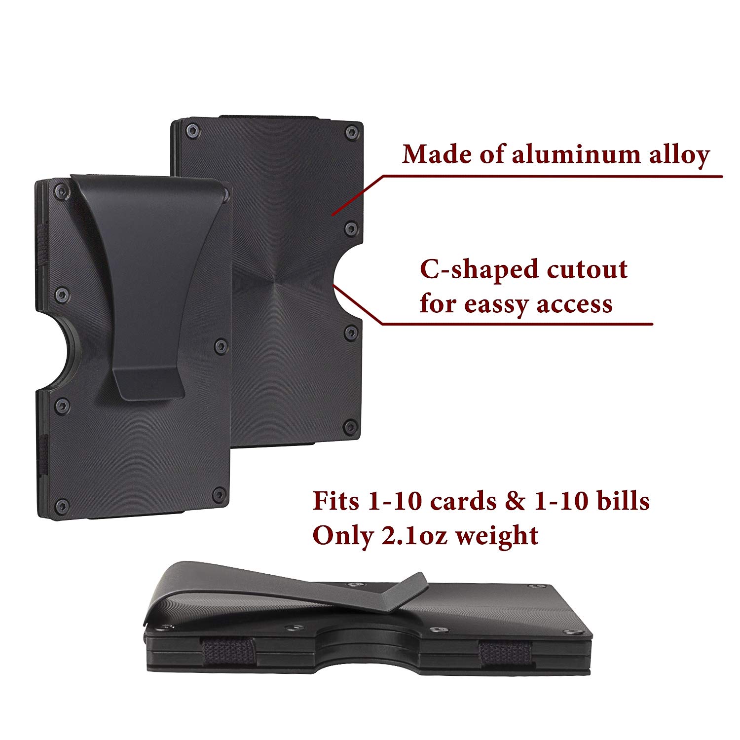 Custom Engraved Metal Wallet for Men - Personalized Money Clip & Card Holder Wallet Set - Perfect Gift for Husband, Dad, Son, Brother, Grandfather - Birthday, Father's Day, Christmas Present - Ideal for Everyday Use, Travel & Business