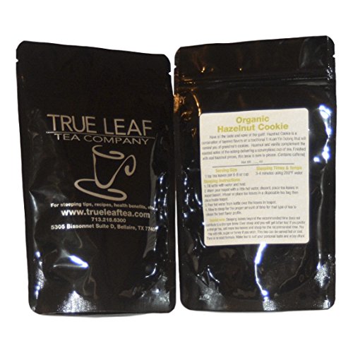 Organic Hazelnut Cookie Tea by True Leaf - 1 LB Bag | Premium Loose Leaf Tea for Baking, Gifting & Relaxing | USDA Certified
