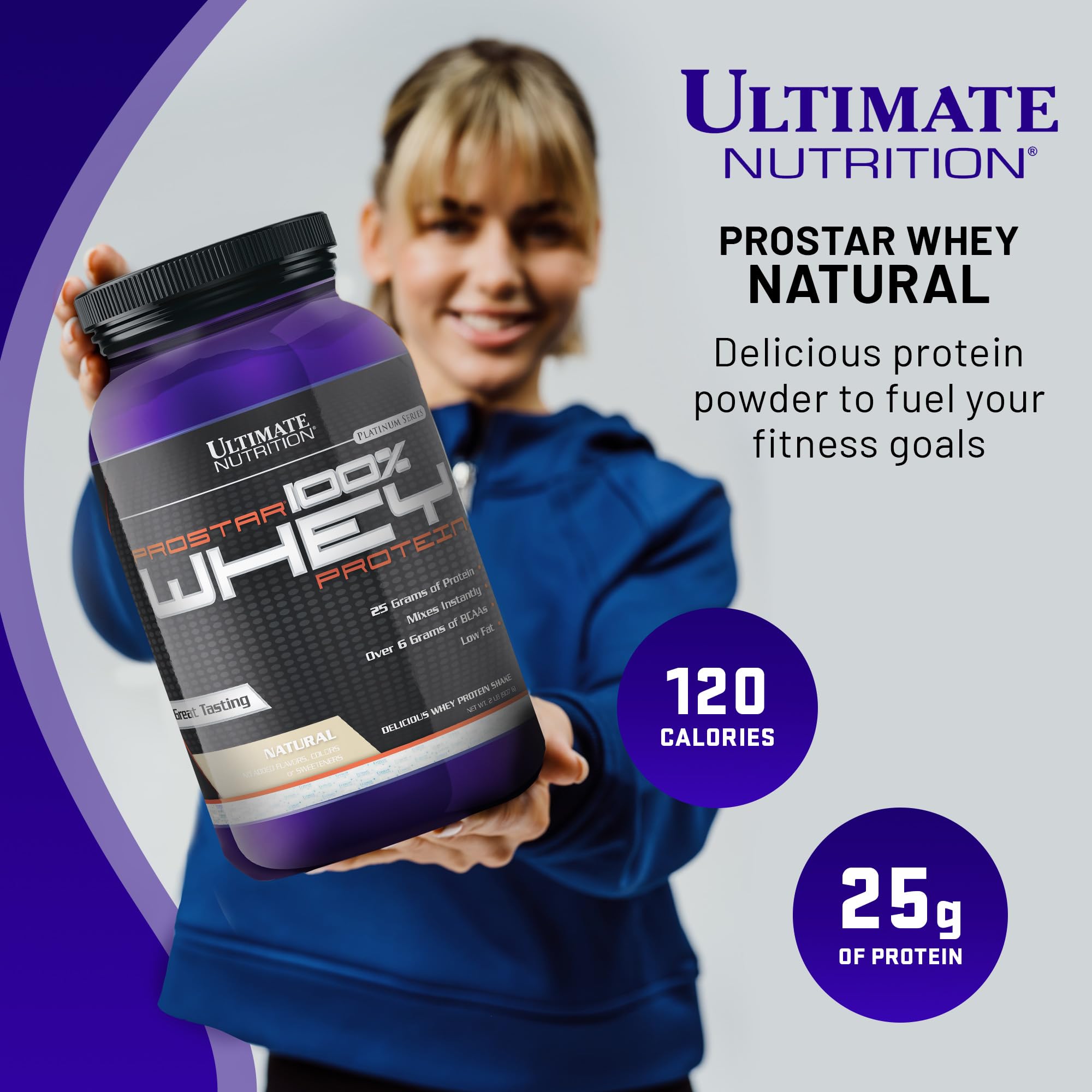 Ultimate Nutrition Prostar Whey Protein Powder Isolate - Low Carb, High Protein Shake for Muscle Gain & Recovery - Keto Friendly, Low Sodium & Fat - 2 lbs Tub - Perfect for Post-Workout, Weight Loss & Healthy Lifestyle