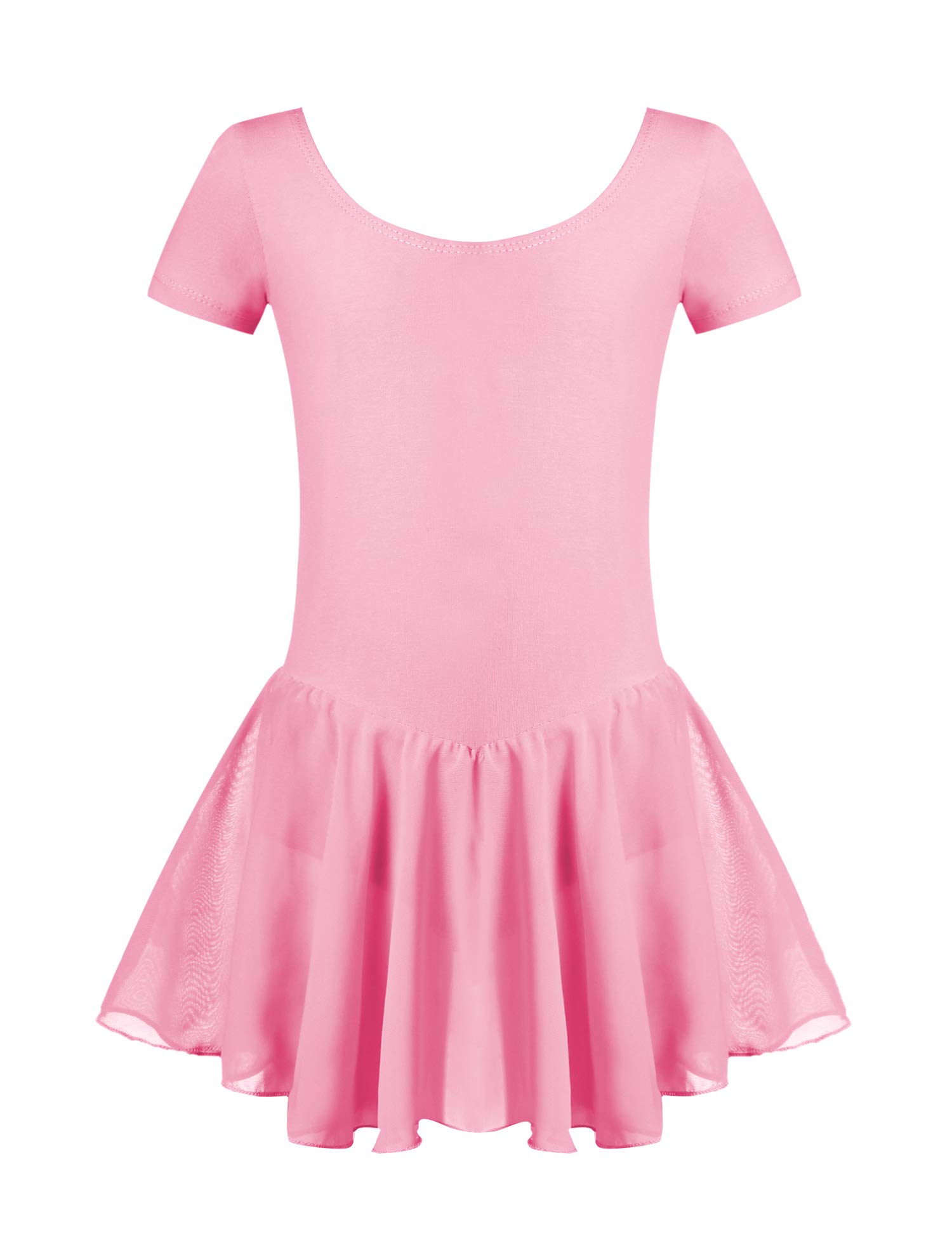 Zaclotre Girls Ballet Leotard Set - Short Sleeve Dance Leotard with Tutu Skirt for Toddler Ballerinas | Perfect for Ballet Class, Recital & Dance Performance
