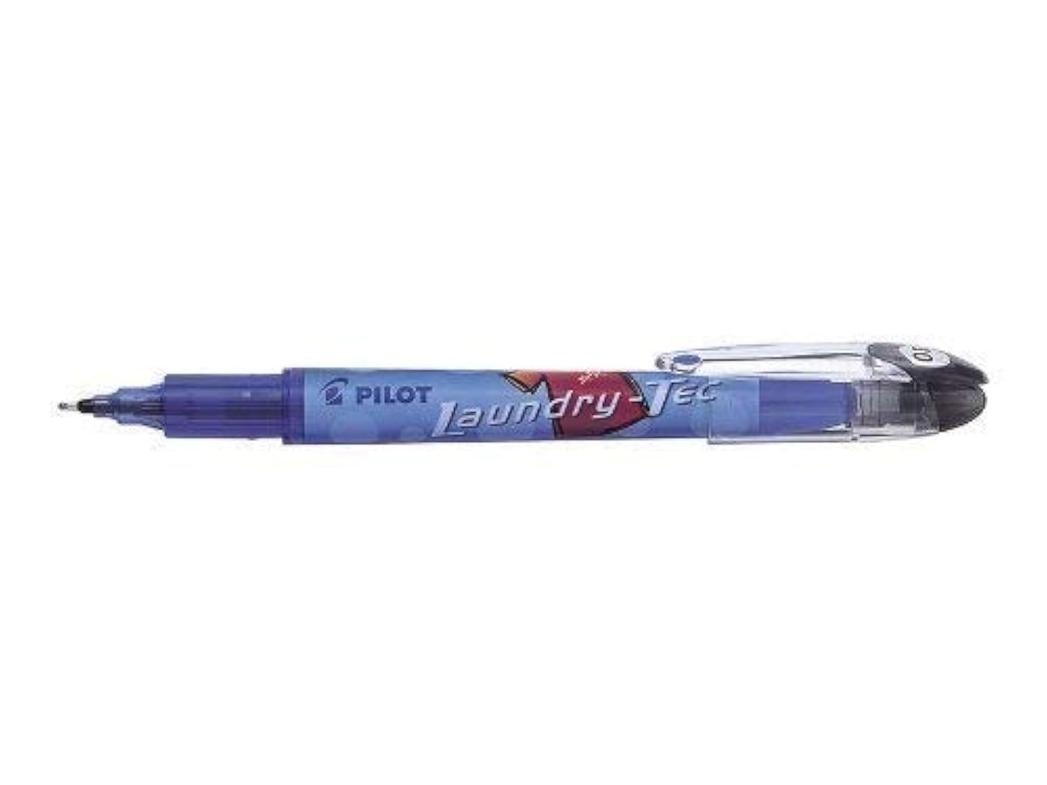 2 Pack Pilot Laundry Tec Permanent Black Fabric Marker Pens - Ideal for School Uniforms, Clothing & Fabric Labeling - Perfect for DIY Crafts, Sewing Projects & Organizing Kids' Clothes
