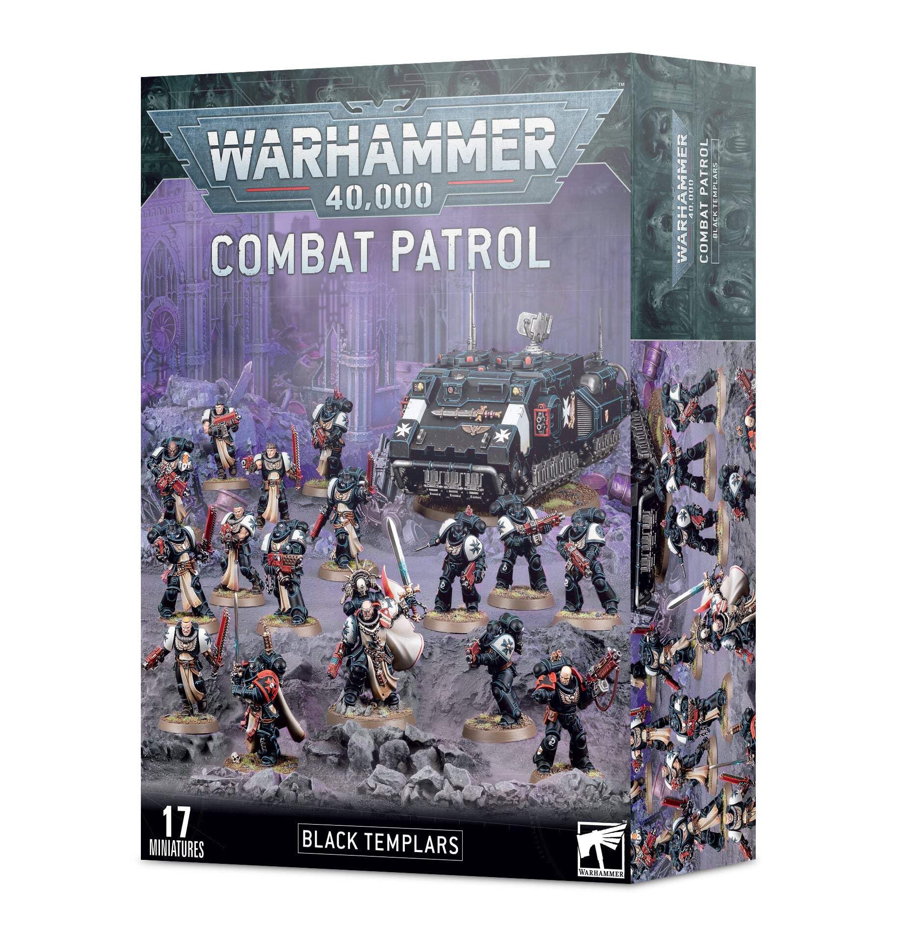 Warhammer 40k Black Templars Patrol Box Set - Games Workshop Official 99120101365 | Miniature Wargaming Army Starter for Tabletop Battles