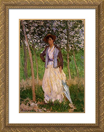 Gold Ornate Wood Frame with Double Matting