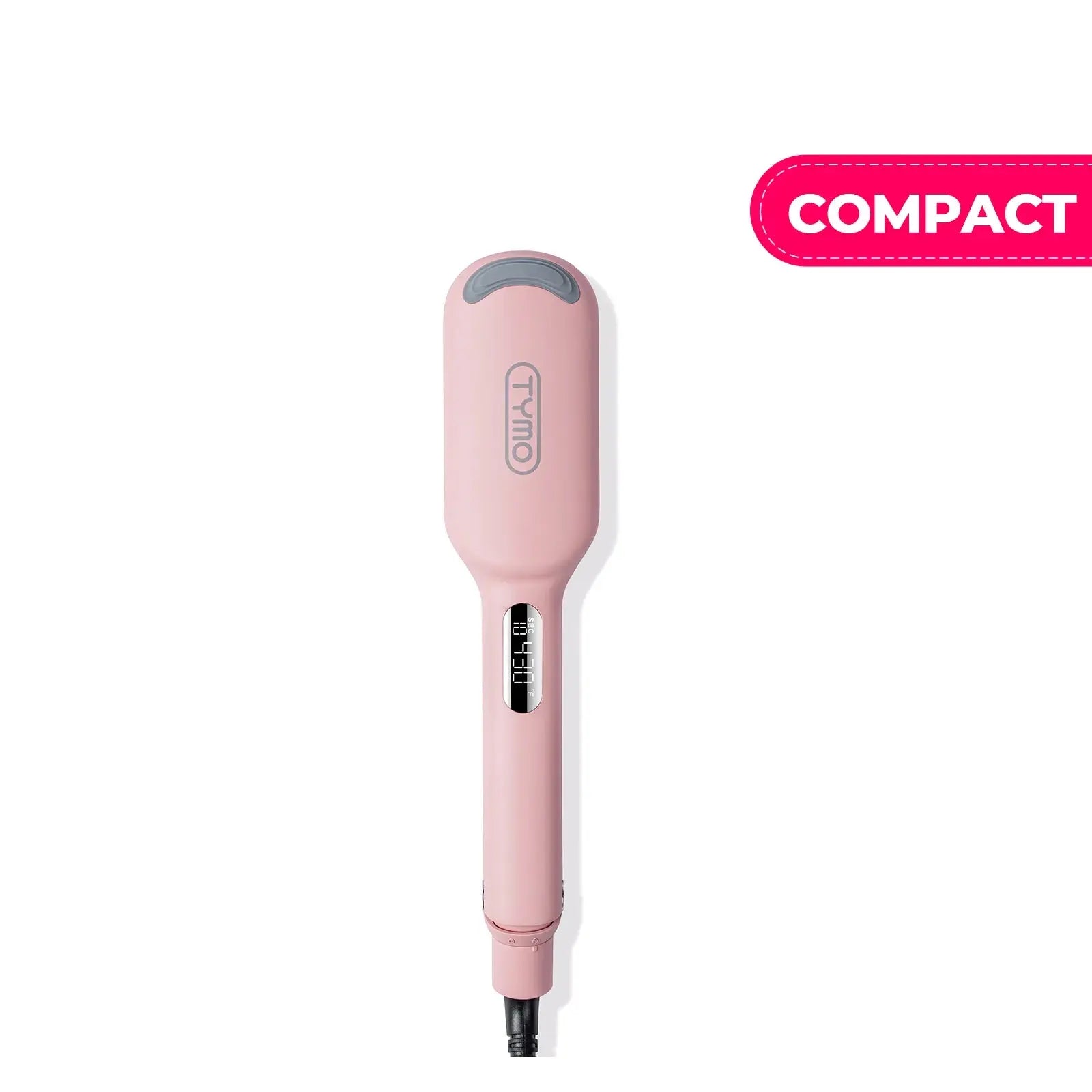 TYMO ROVY Compact Hair Straightener Brush - Professional Ionic Ceramic Flat Iron for Smooth & Shiny Hair - Perfect for Home, Travel & Salon Use