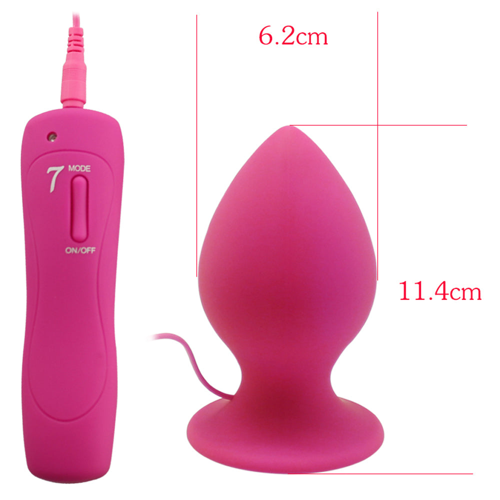 7 Speed Vibrating Anal Plug for Men & Women - XL Size Remote Control Prostate Massager for Enhanced Pleasure - Perfect for Couples Play & Solo Exploration