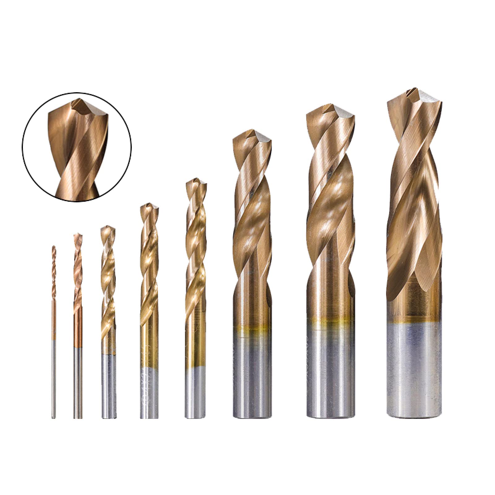 TiCN Coated Carbide Drill Bit 8.0mm - High Precision CNC Lathe Tool for Metalworking | Perfect for Steel, Aluminum & Stainless Steel Drilling