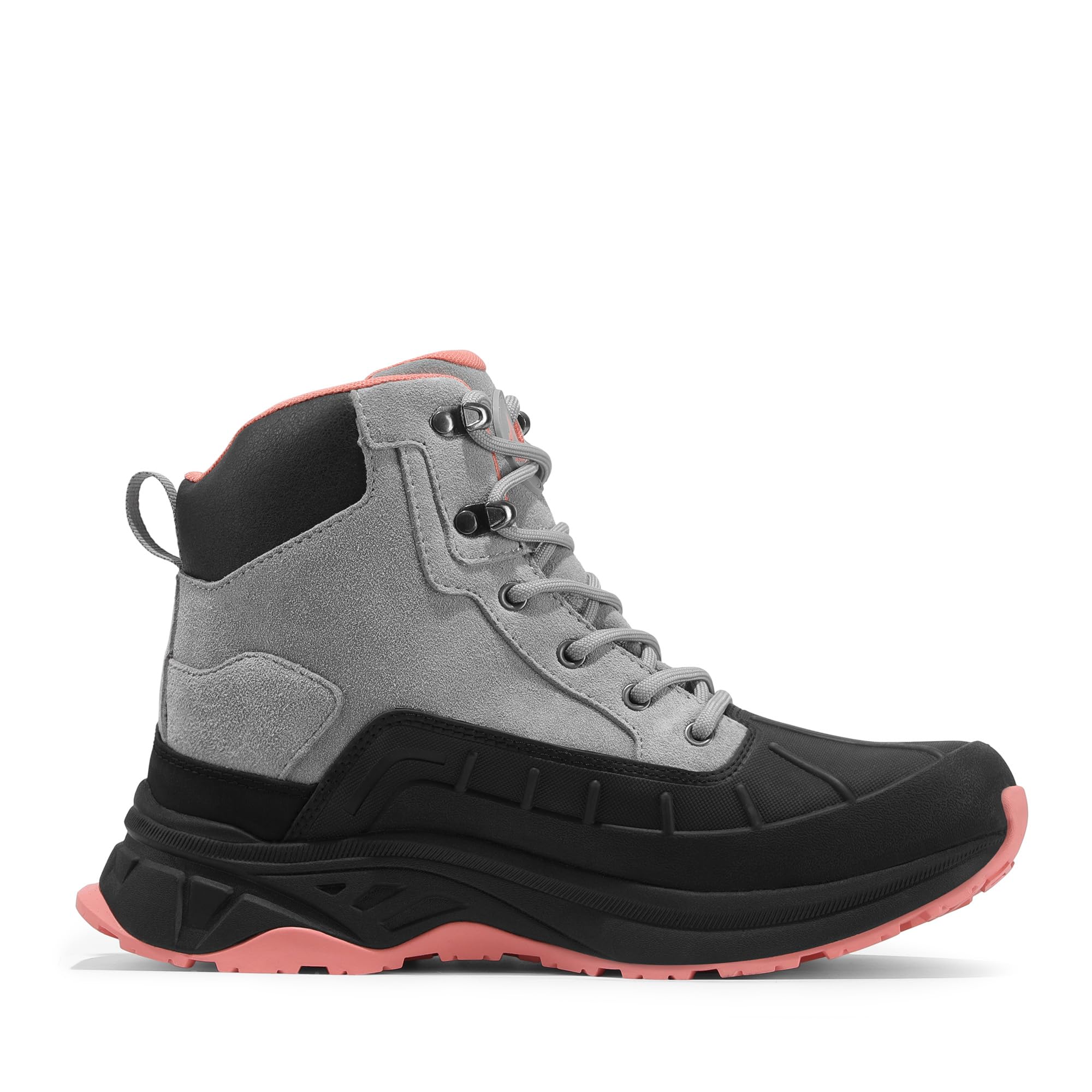 NORTIV 8 Women's Waterproof Hiking Boots - Lightweight Non-Slip Outdoor Trekking Shoes for Camping, Trail Walking & Mountain Climbing | All-Weather Comfort for Adventurers