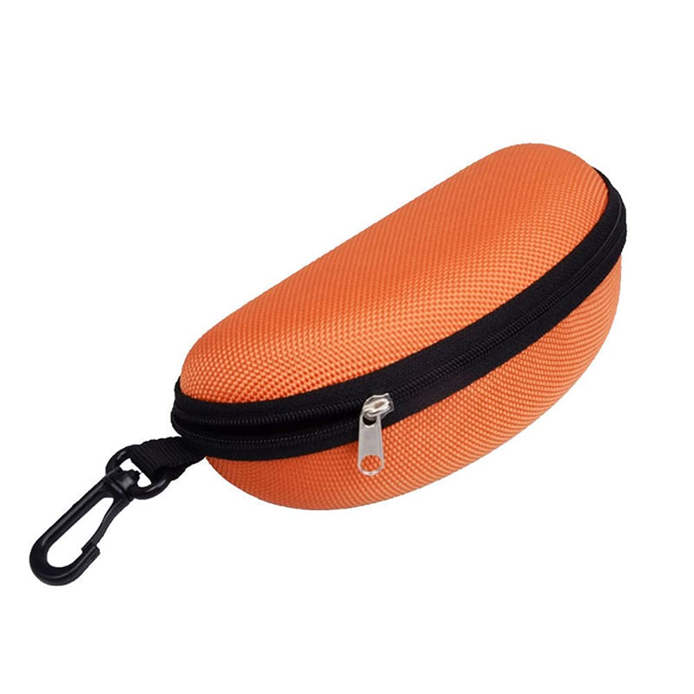 Whirlsweal Fashionable Portable Zipper Glasses Case - Hard Shell Protective Eyeglass & Sunglasses Storage Box for Travel, Work, and Daily Use