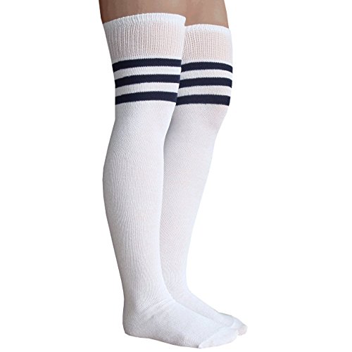 White / Navy Blue