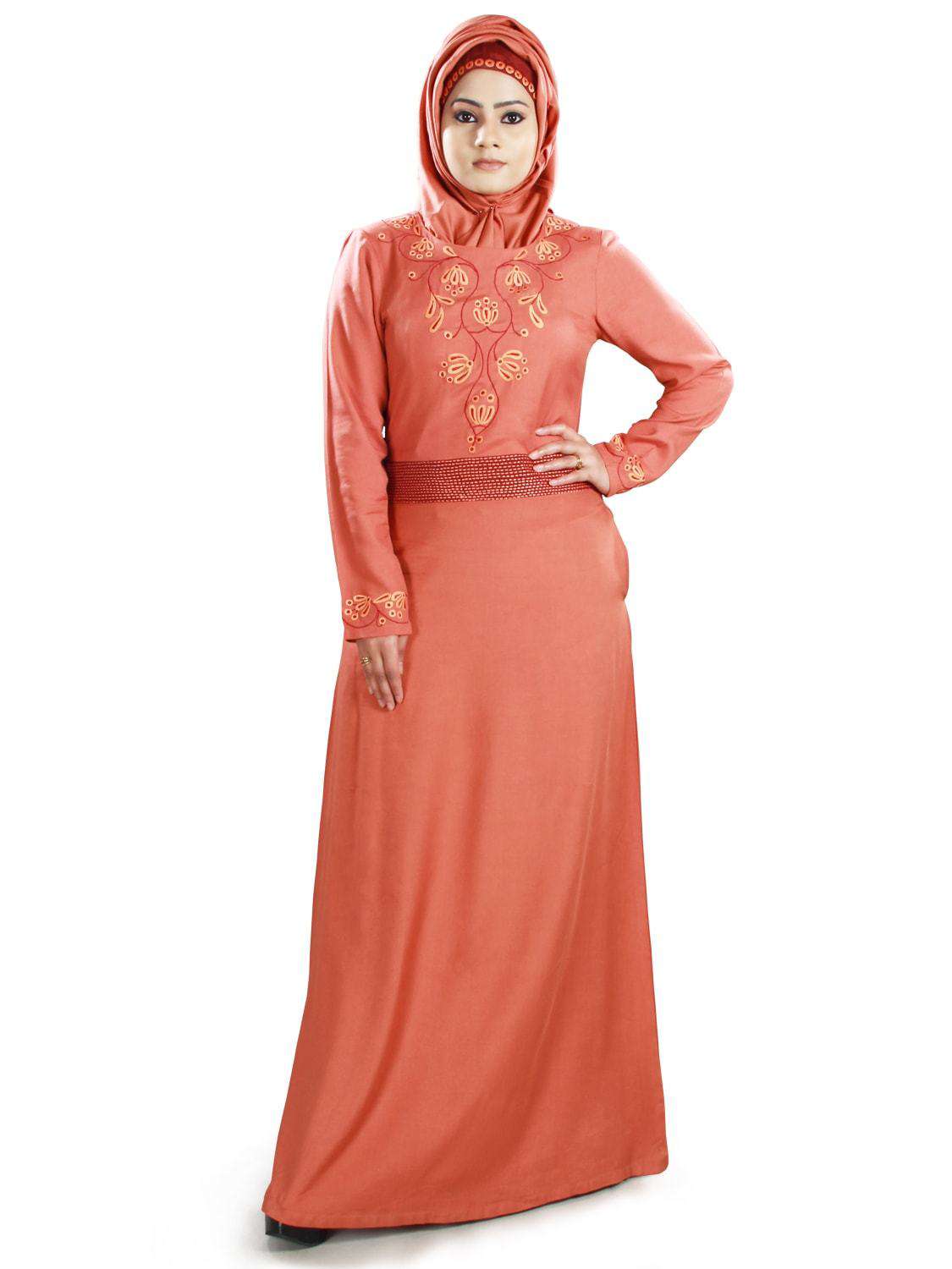 Elegant Bilqis Rayon Abaya for Women - Modest Islamic Prayer Dress - Perfect for Mosque, Eid, and Special Occasions