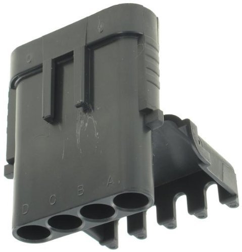 4P Male Black Automotive Connectors - 20 AMP Weather Pack Shroud (50 Pieces) - Durable Electrical Connectors for Car, Truck, and Marine Wiring Applications