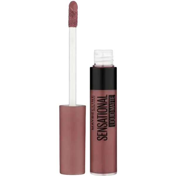 Maybelline New York Sensational Liquid Matte Lipstick - Long Lasting, Hydrating, NU07 Nude Pink | Perfect for Everyday Wear & Special Occasions