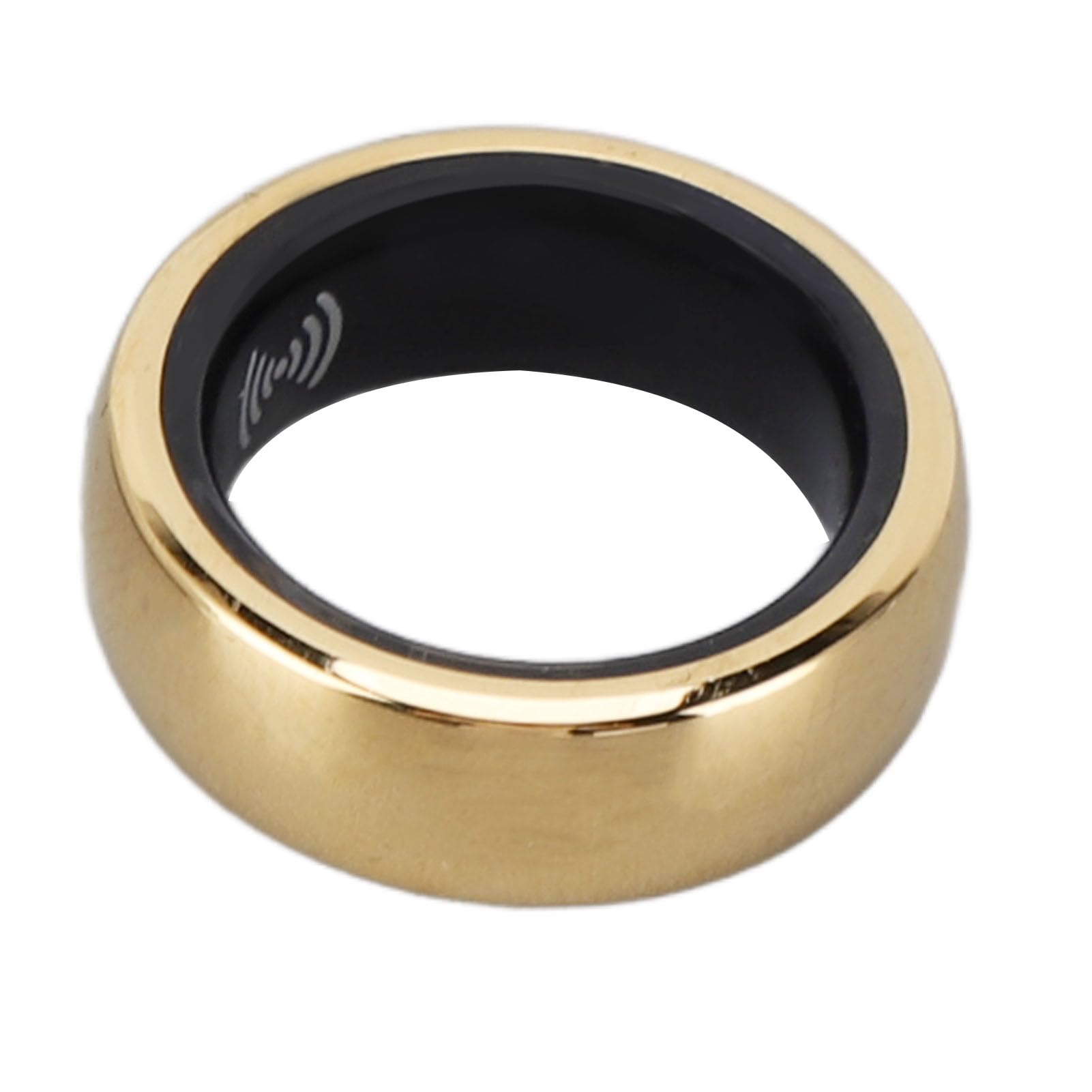 Smart Health Ring - Sports Aluminum Alloy Fitness Tracker with Pedometer in Gold (Size 22) | Stylish Activity Monitor for Workouts, Running & Daily Health Tracking | Perfect as Engagement Ring or Gift