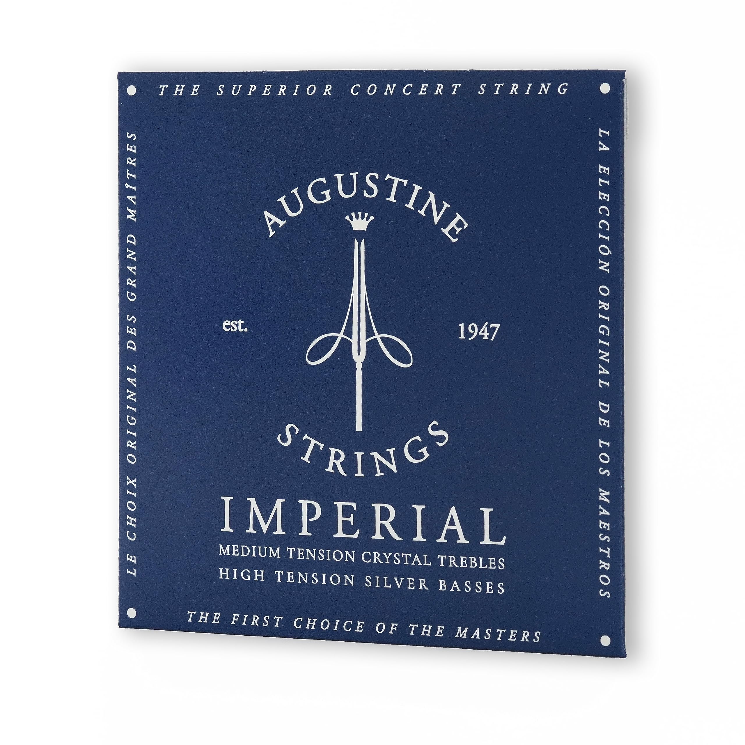 Augustine Imperial High Tension Crystal Nylon Guitar Strings - Premium Classical Guitar Strings Set for Professional Musicians | Perfect for Concerts, Recording Studios & Practice Sessions