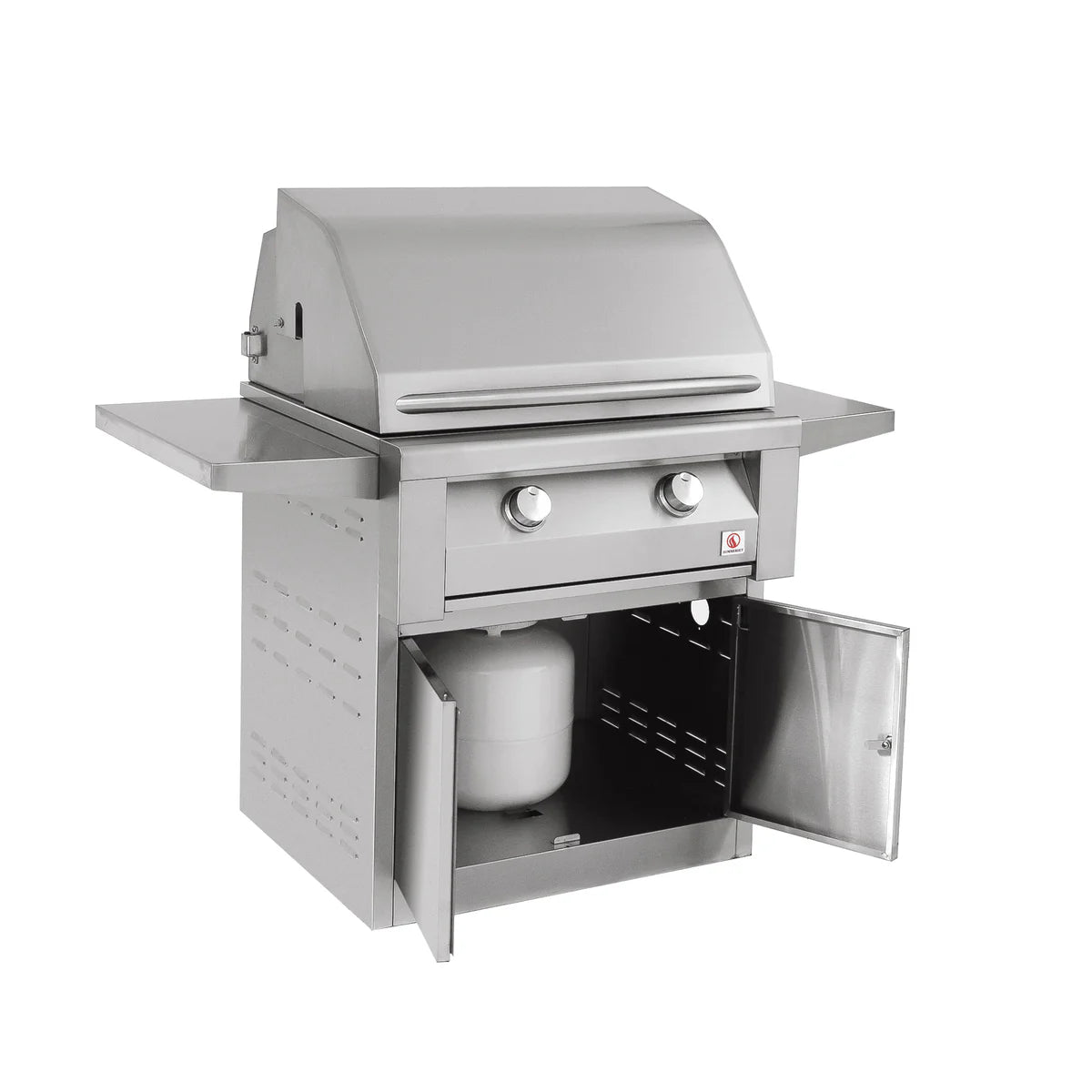 Summerset Resort 30 Inch 2 Burner Outdoor Gas Grill with Rolling Cart - Perfect for Backyard BBQs, Camping & Tailgating Parties