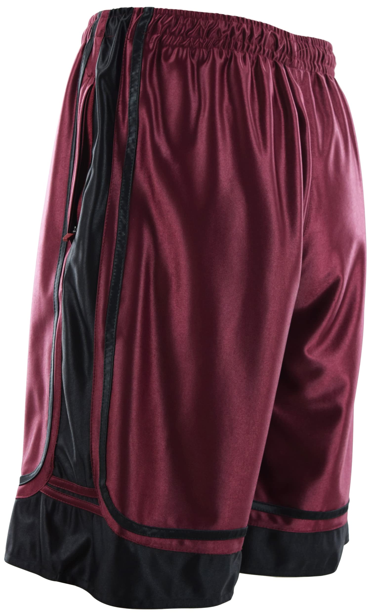 Men's Gym Training Basketball Shorts with Zippered Pockets - Breathable Quick-Dry Workout Shorts for Running, Basketball & Gym - Perfect for Sports, Training & Casual Wear