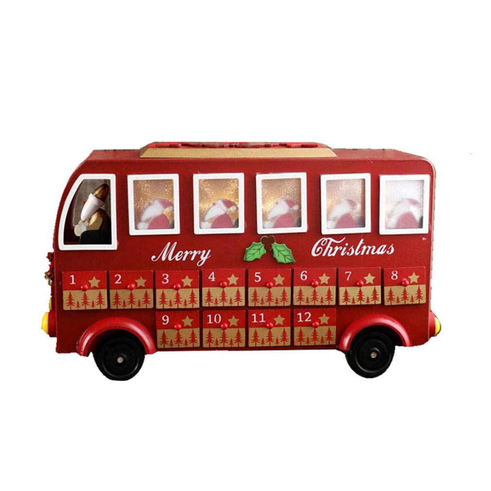 24-Day Wooden Advent Calendar with Drawers - Christmas Countdown Calendar for Kids | Holiday Decoration & Candy Storage | Perfect for Home, Classroom & Gift Giving