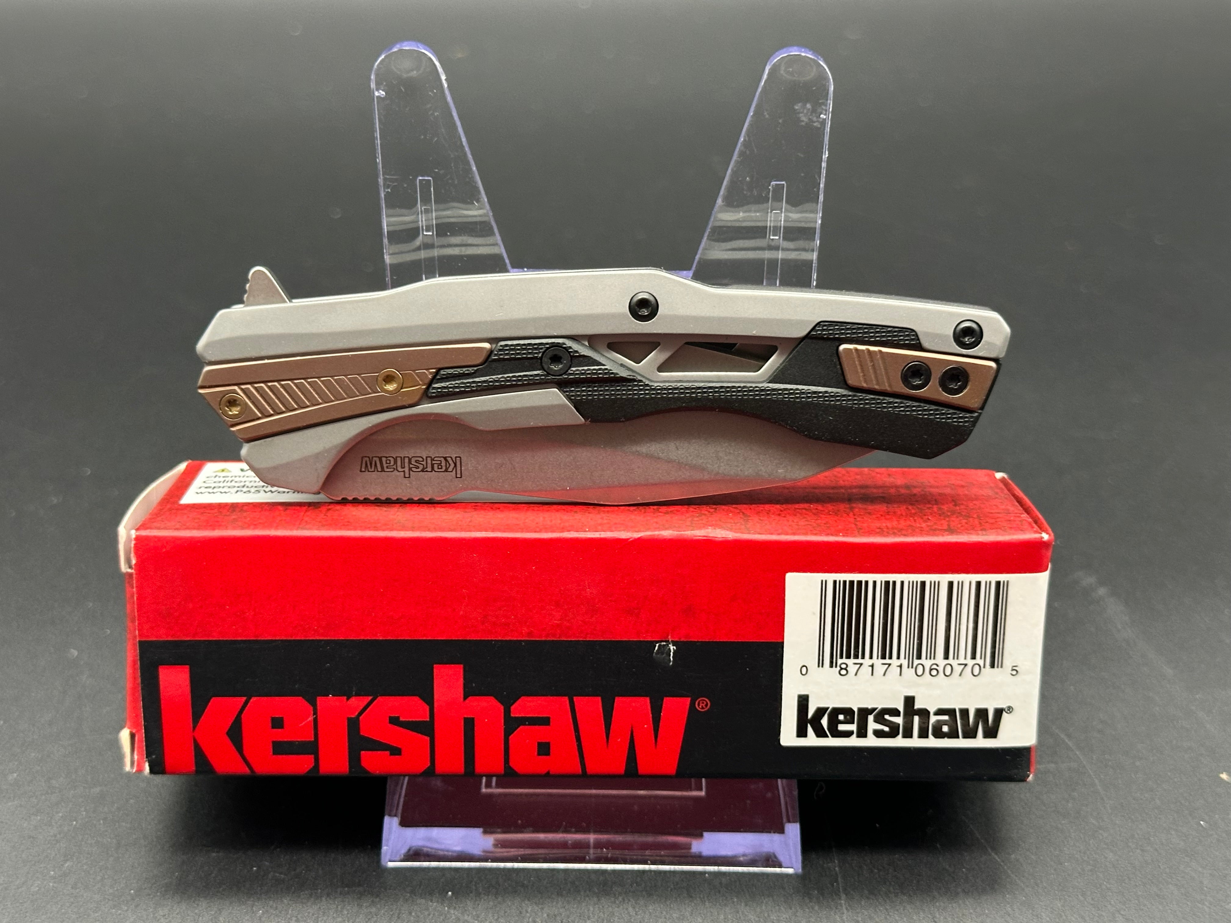 Kershaw Endgame Frame Lock Folding Knife - Bronze PVD Coated GFN Handle with 3.25