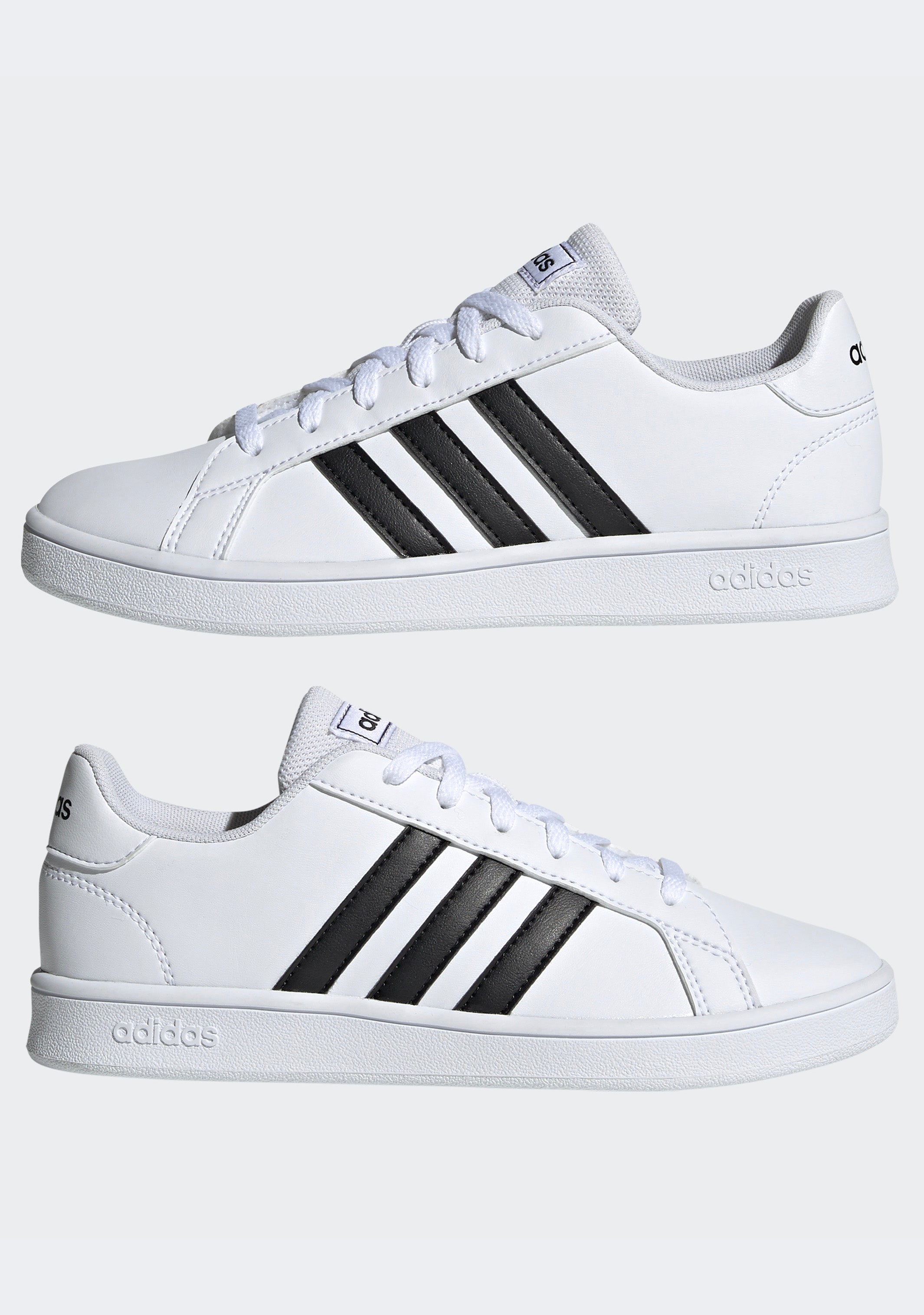 Adidas Junior Grand Court Sneakers for Kids - Comfortable & Stylish School Shoes for Boys & Girls - Perfect for Running, Sports & Everyday Wear