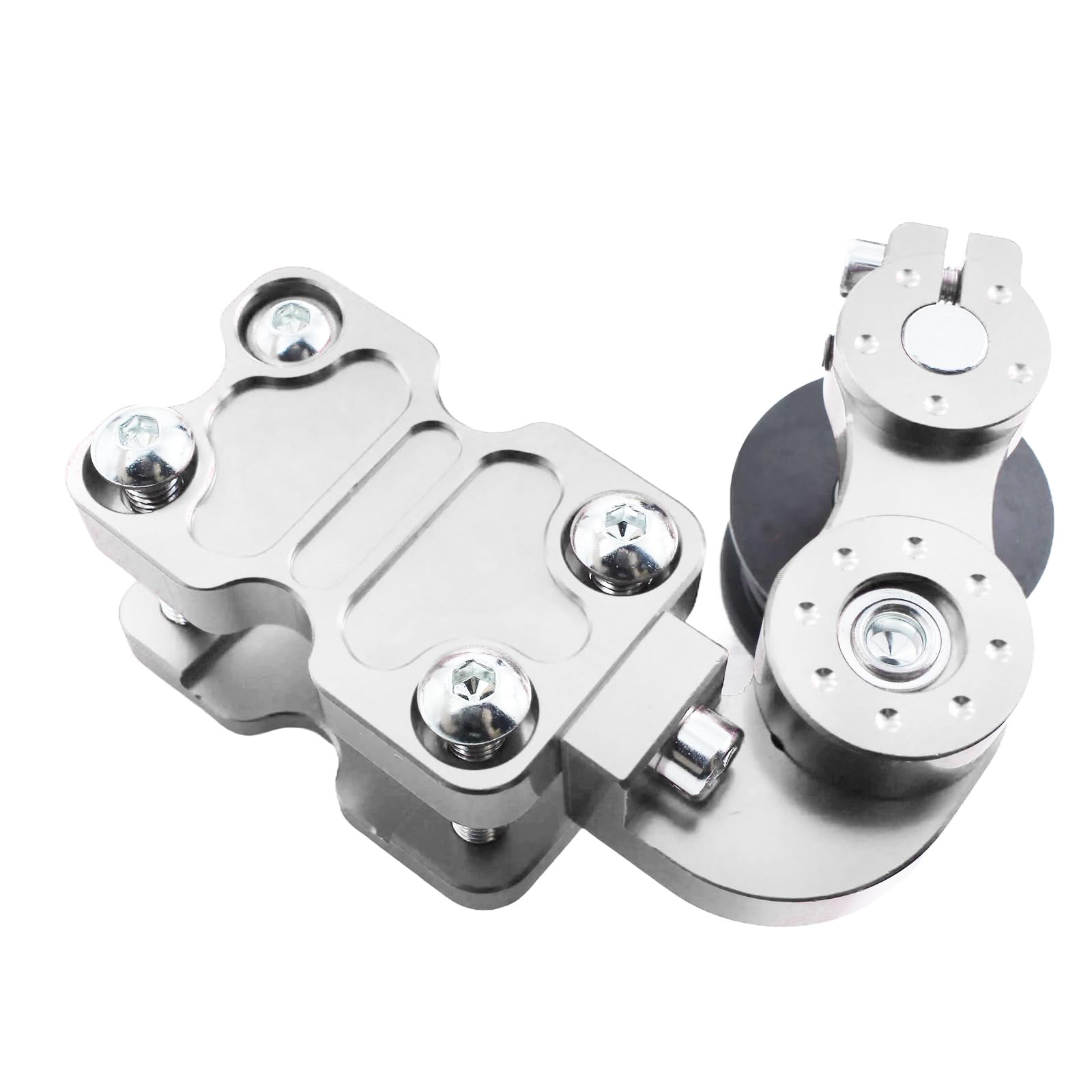 Universal CNC Motorcycle Chain Tensioner - Durable Aluminum Alloy Adjuster for ATV/Dirt Bike Maintenance