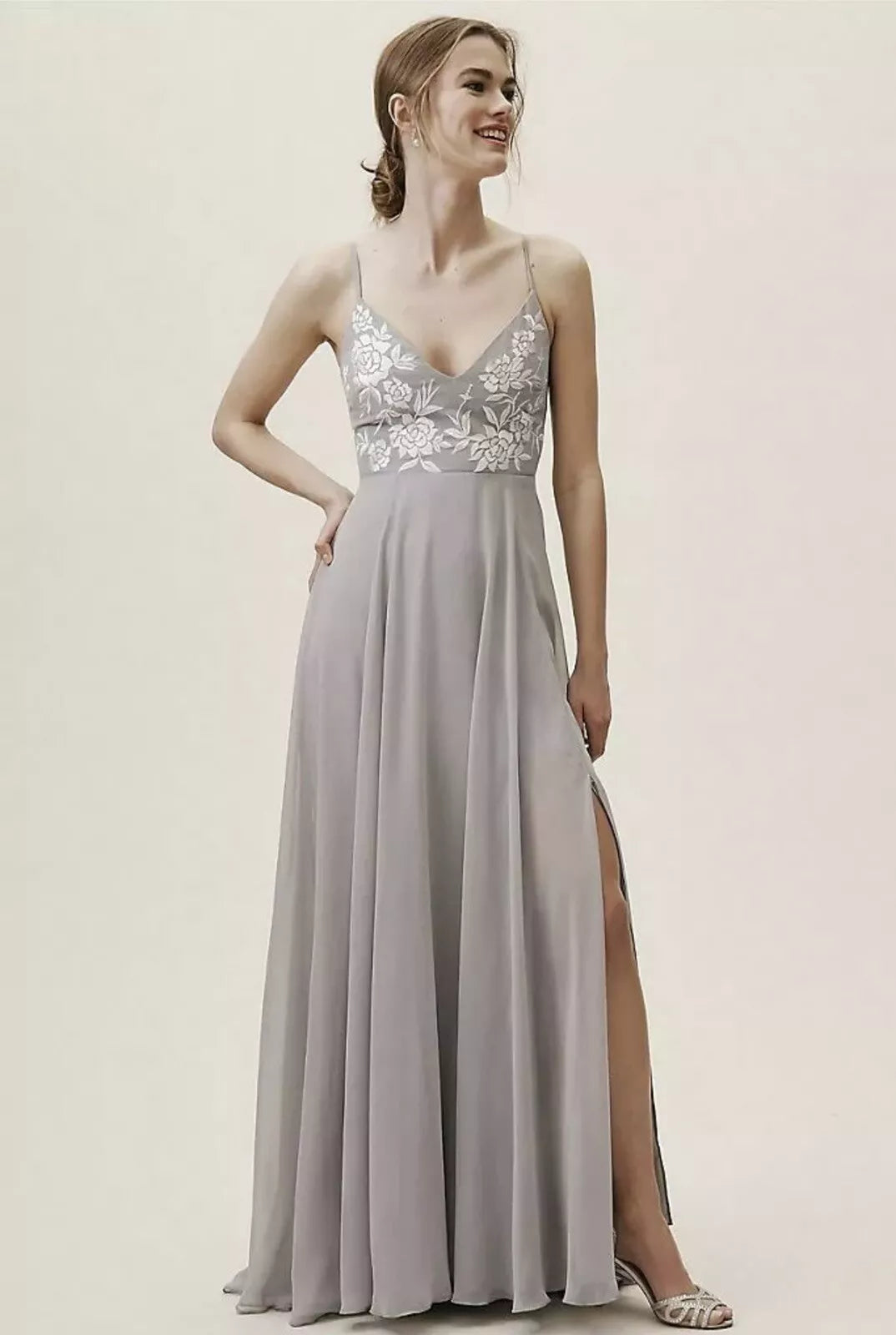 BHLDN Sadia Wedding Dress - Elegant Lace Bridal Gown for Bride - Perfect for Church Ceremony & Beach Weddings