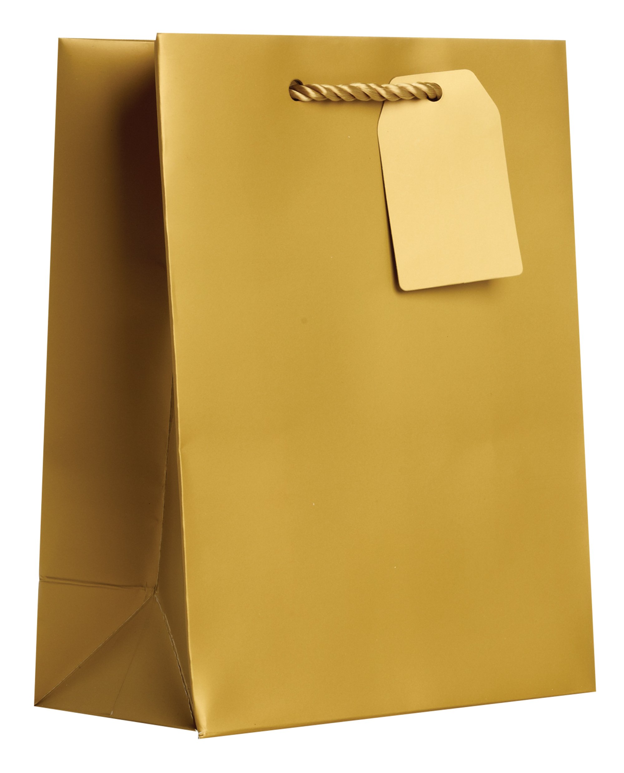 Jillson Roberts Bulk Medium Gift Bags - 19 Colors Including Gold Matte (120-Count) - Perfect for Birthday Parties, Weddings & Holiday Gift Wrapping