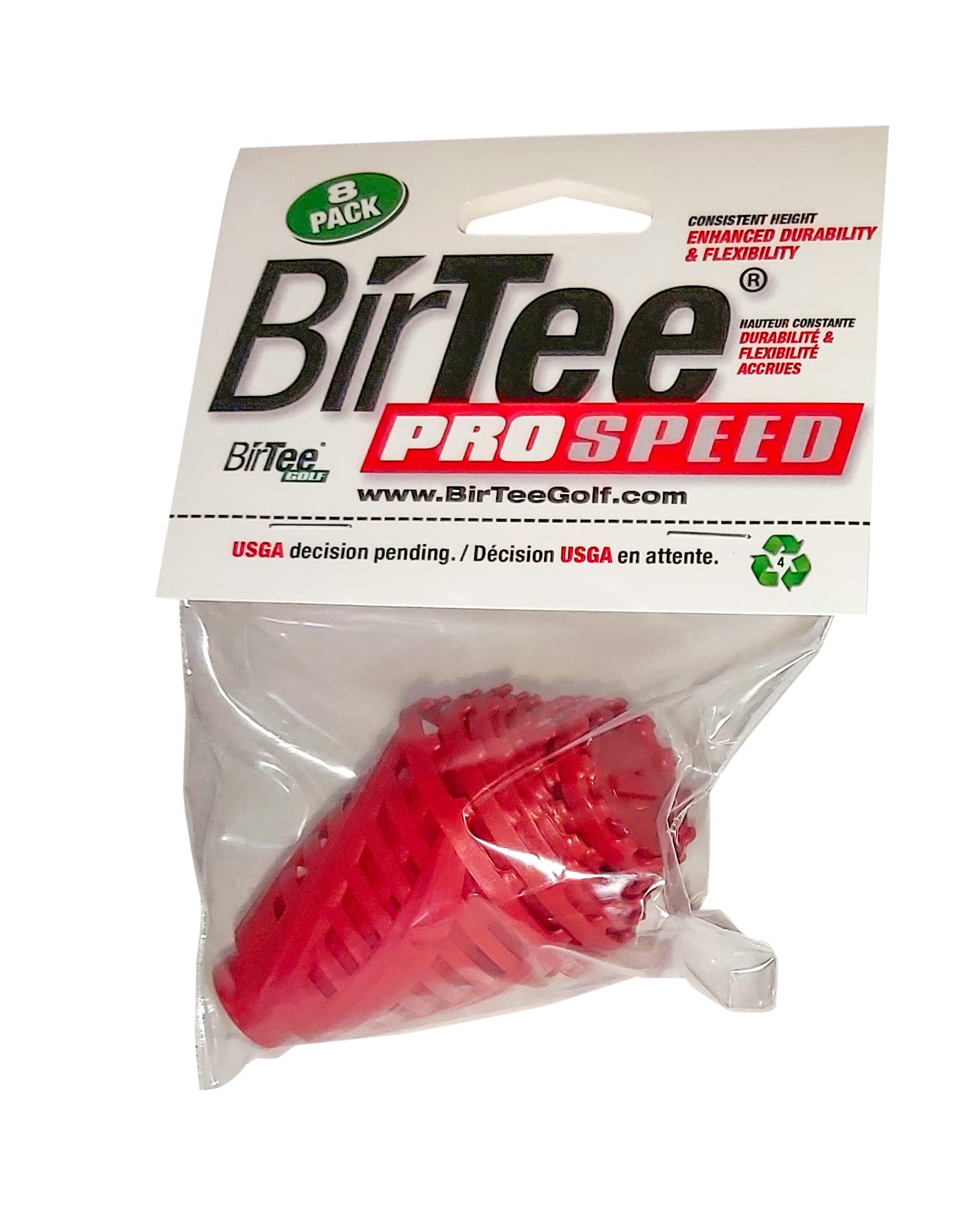 Premium Golf Tees PRO Speed Version - 8 Pack with Enhanced Durability for Indoor Golf, Golf Simulator & Winter Play - Includes Exclusive Red Poker Chip Ball Marker - Perfect for Driving Range, Backyard Practice & Virtual Golf Sessions