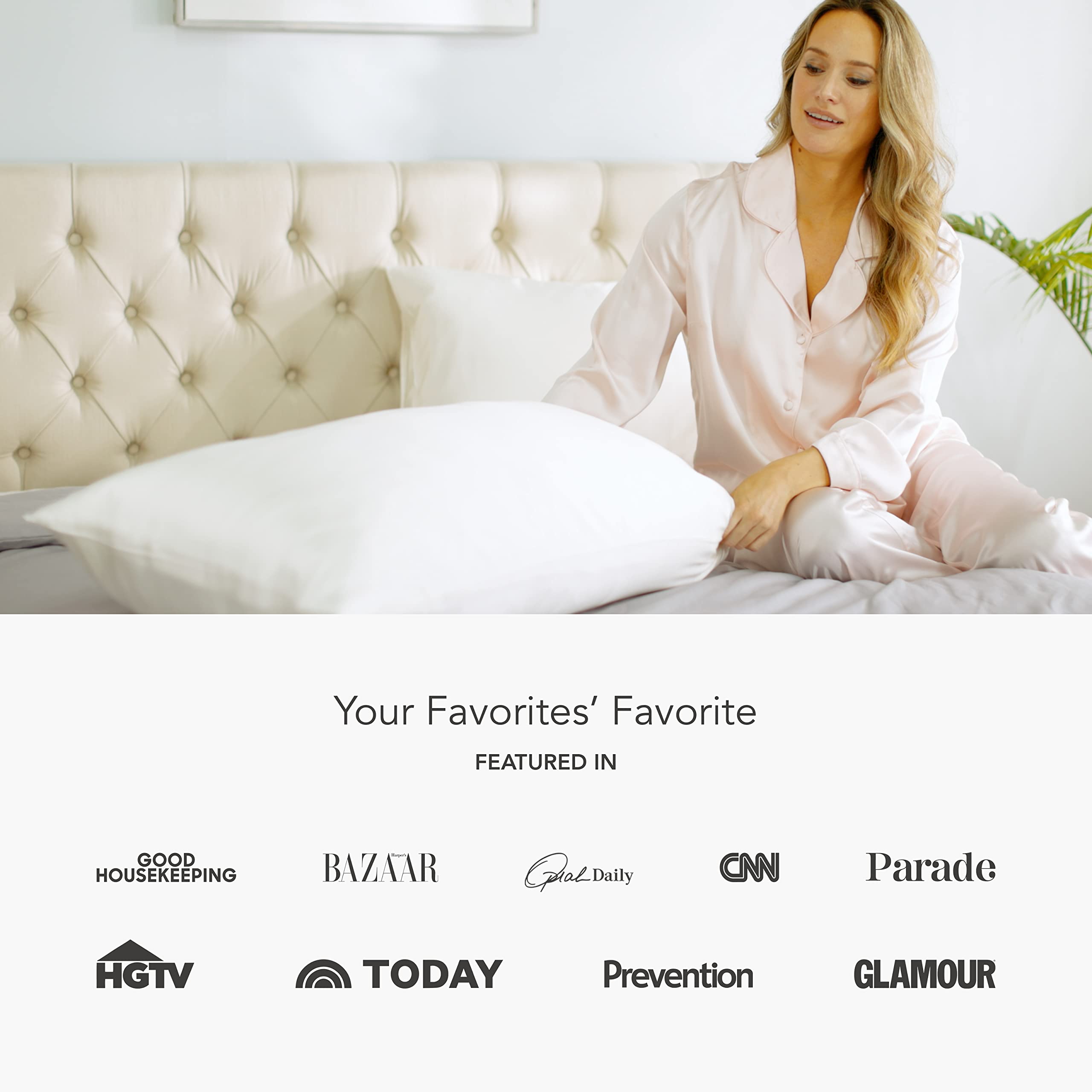 Fishers Finery 30mm 100% Pure Mulberry Silk Pillowcase Set (White, King, 2 Pack) - Good Housekeeping Approved for Luxury Sleep & Skin Care - Perfect for Anti-Aging & Hair Protection