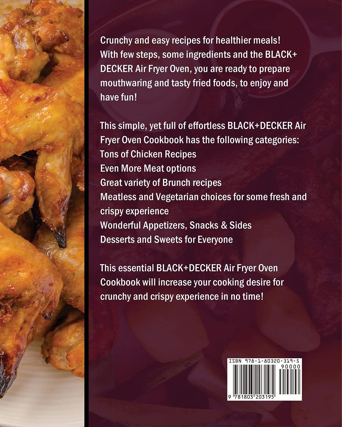 BLACK+DECKER Air Fryer Oven Cookbook: 200 Easy Crispy & Healthy Recipes for Frying, Baking, Grilling, Roasting | Perfect for Beginners & Quick Family Meals