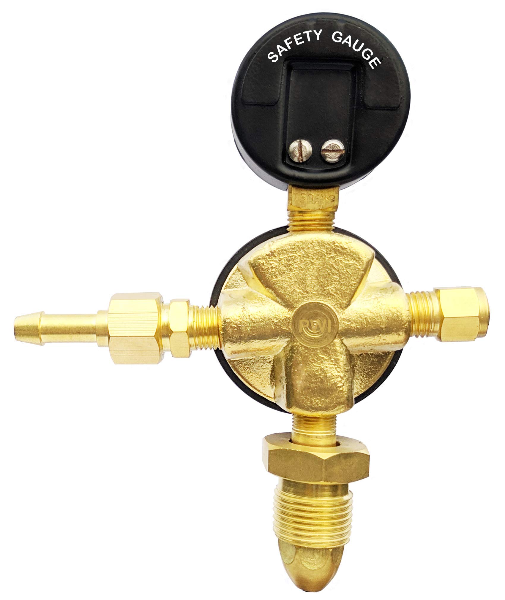 SEEMA® Single Stage Oxygen Gas Pressure Regulator with Gauge - ISI Certified for Welding, Medical & Industrial Use