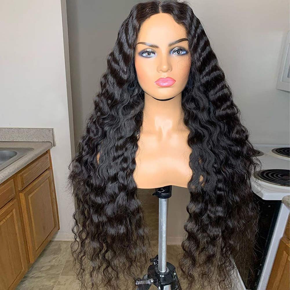 360 Lace Front Wigs Human Hair Pre Plucked Deep Wave 12